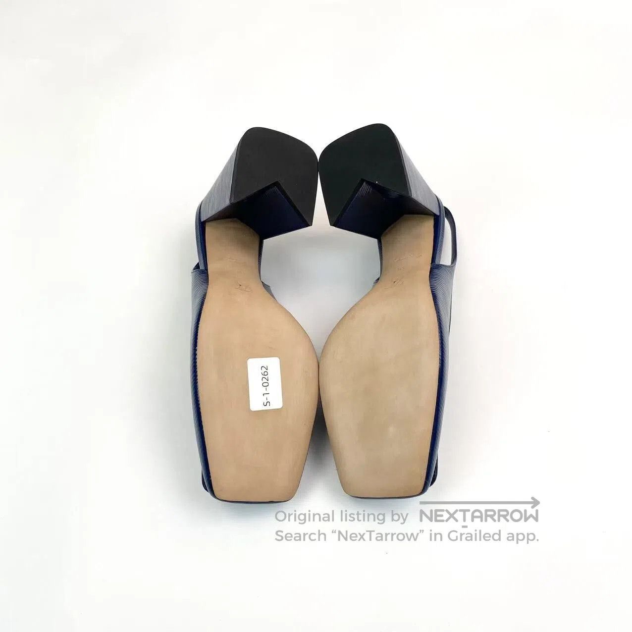 Louis Vuitton Louis Vuitton Square-toe logo high-heeled sandals| Size US 6 / IT 36 - 5 Thumbnail