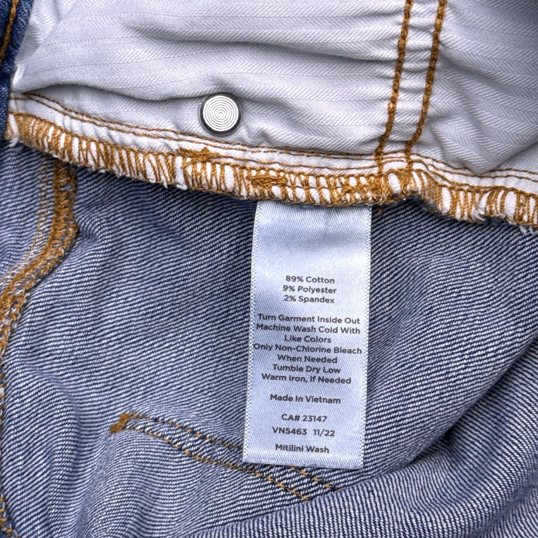 Talbots Talbots Jeans Womens 18 High Rise Stretch Cropped 5-Pocket Denim Blue Size 40" / US 18 - 5 Thumbnail