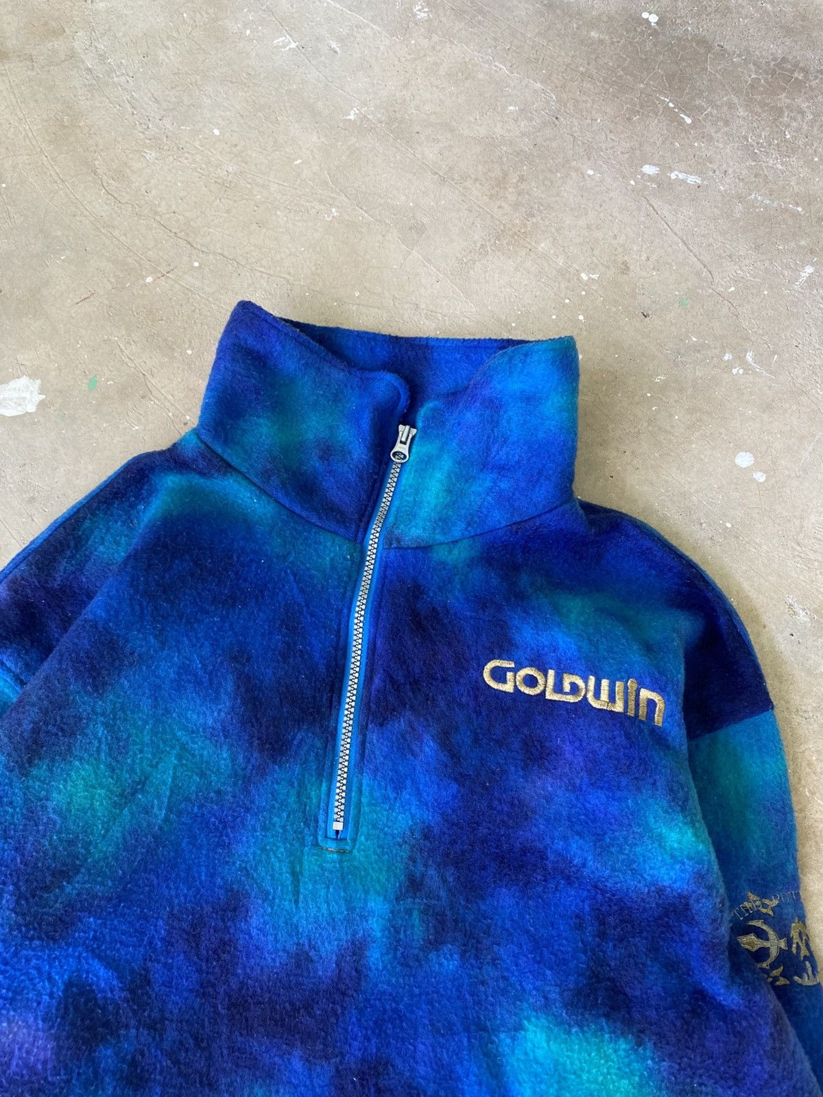 Goldwin Vintage Goldwin Japan Abstract Fleece Pullover Jacket Size US L / EU 52-54 / 3 - 2 Thumbnail