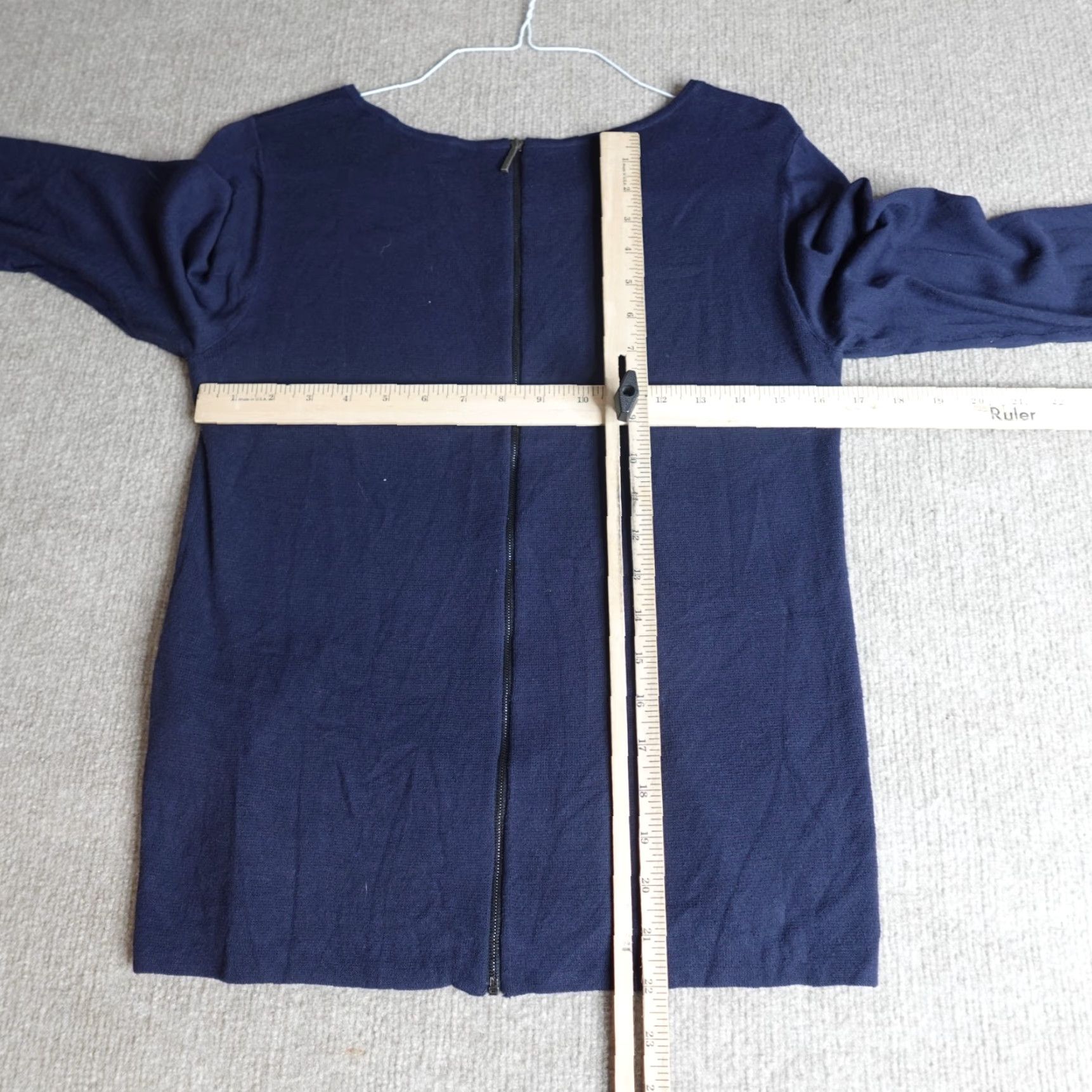 Max Mara MaxMara Womens Sweater Large Blue Zip Size L / US 10 / IT 46 - 5 Thumbnail