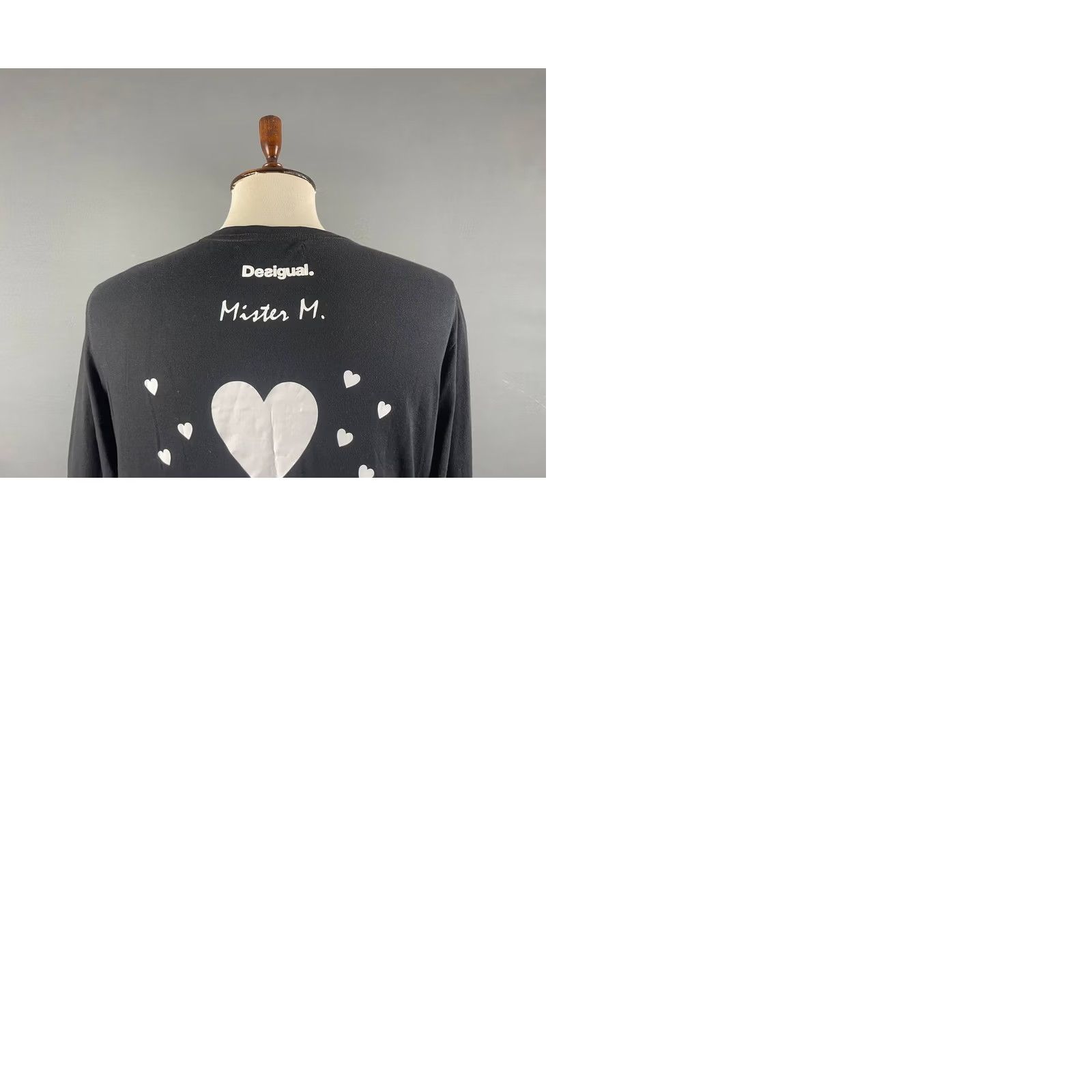 Desigual Desigual Henley Shirt Size L Black Series Stop The World Long Sleeve Mens Size US L / EU 52-54 / 3 - 9 Thumbnail