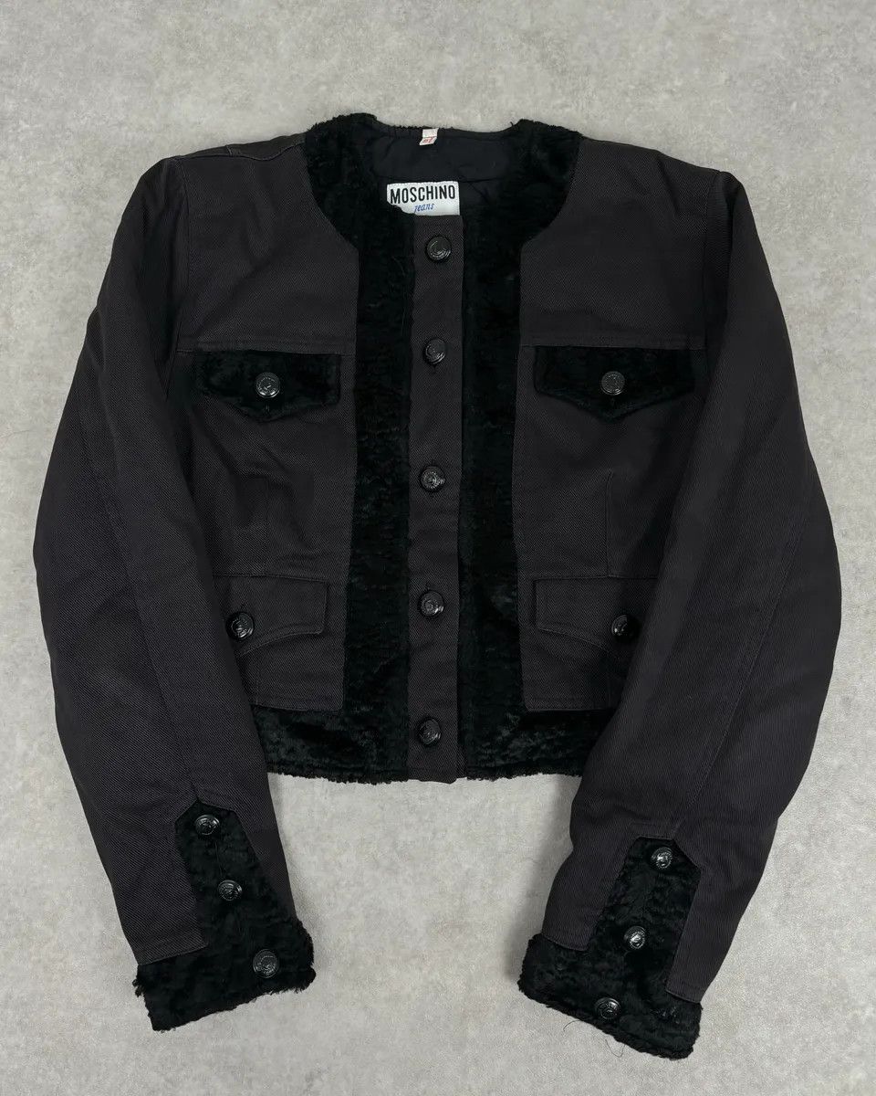 Moschino 2000s Moschino Black Buttoned Light Jacket Size M / US 6-8 / IT 42-44 - 1 Thumbnail