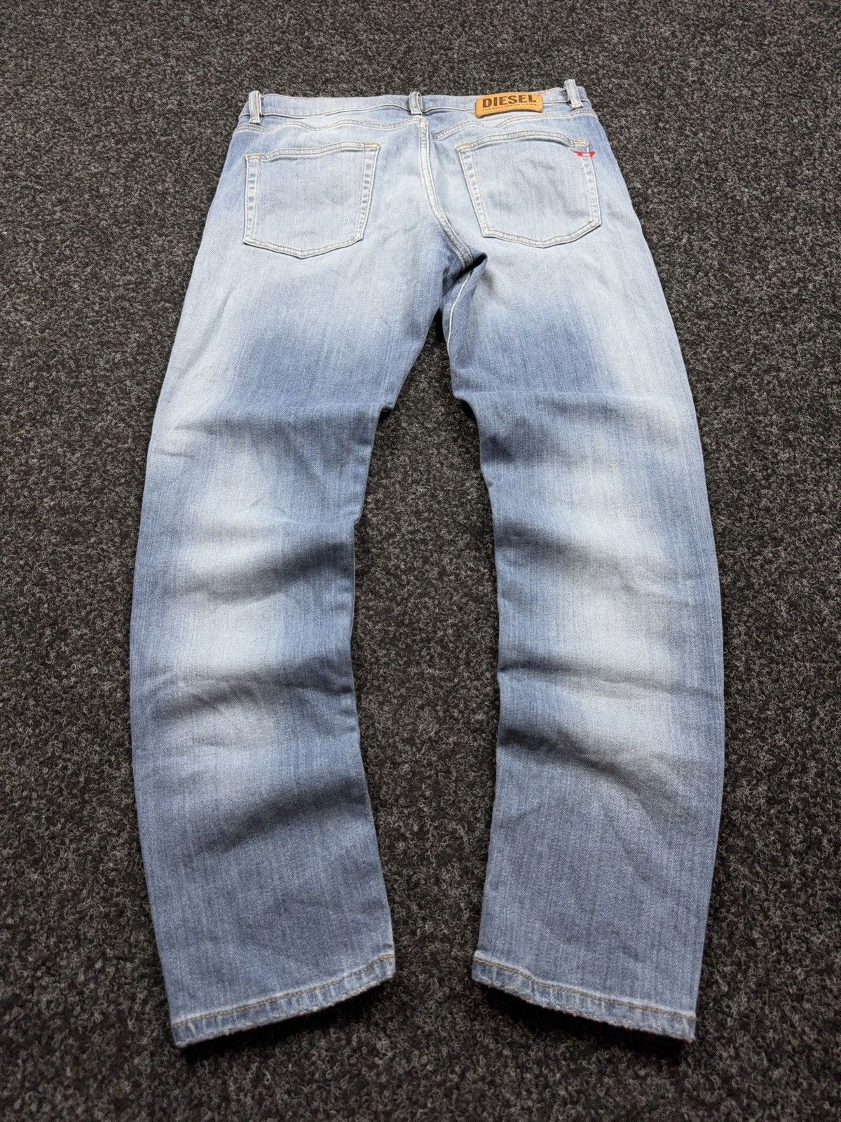 Diesel 00s Y2K Luxury vntg Diesel D-Strukt Slim Light Wash Jeans Size US 32 / EU 48 - 13 Thumbnail