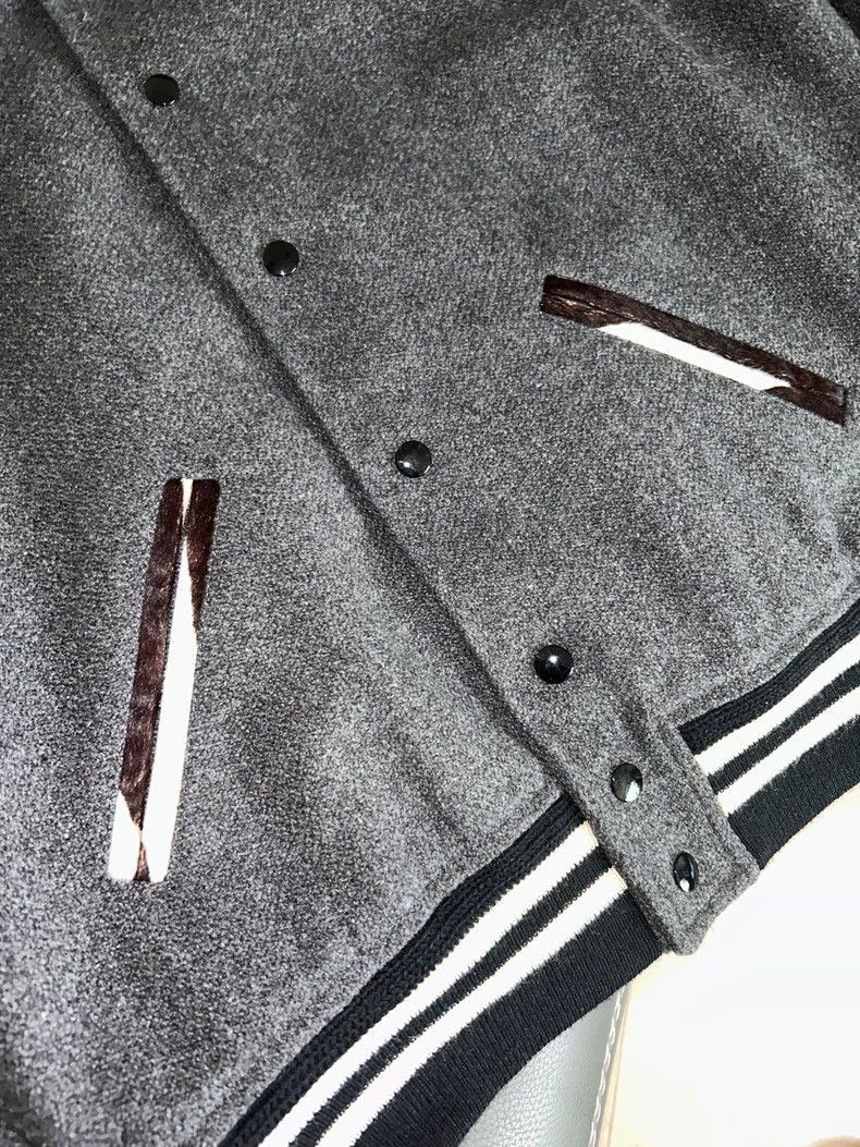 Saint Laurent Paris Saint Laurent Zebra Pattern Baseball Jacket-2508 Size US L / EU 52-54 / 3 - 4 Thumbnail