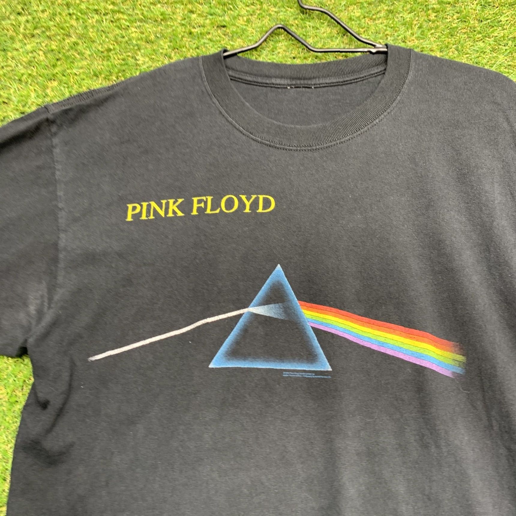 Vintage Pink Floyd Shirt Mens Large Black Dark Side Of The Moon Band Tee Rock Music Size US L / EU 52-54 / 3 - 2 Thumbnail