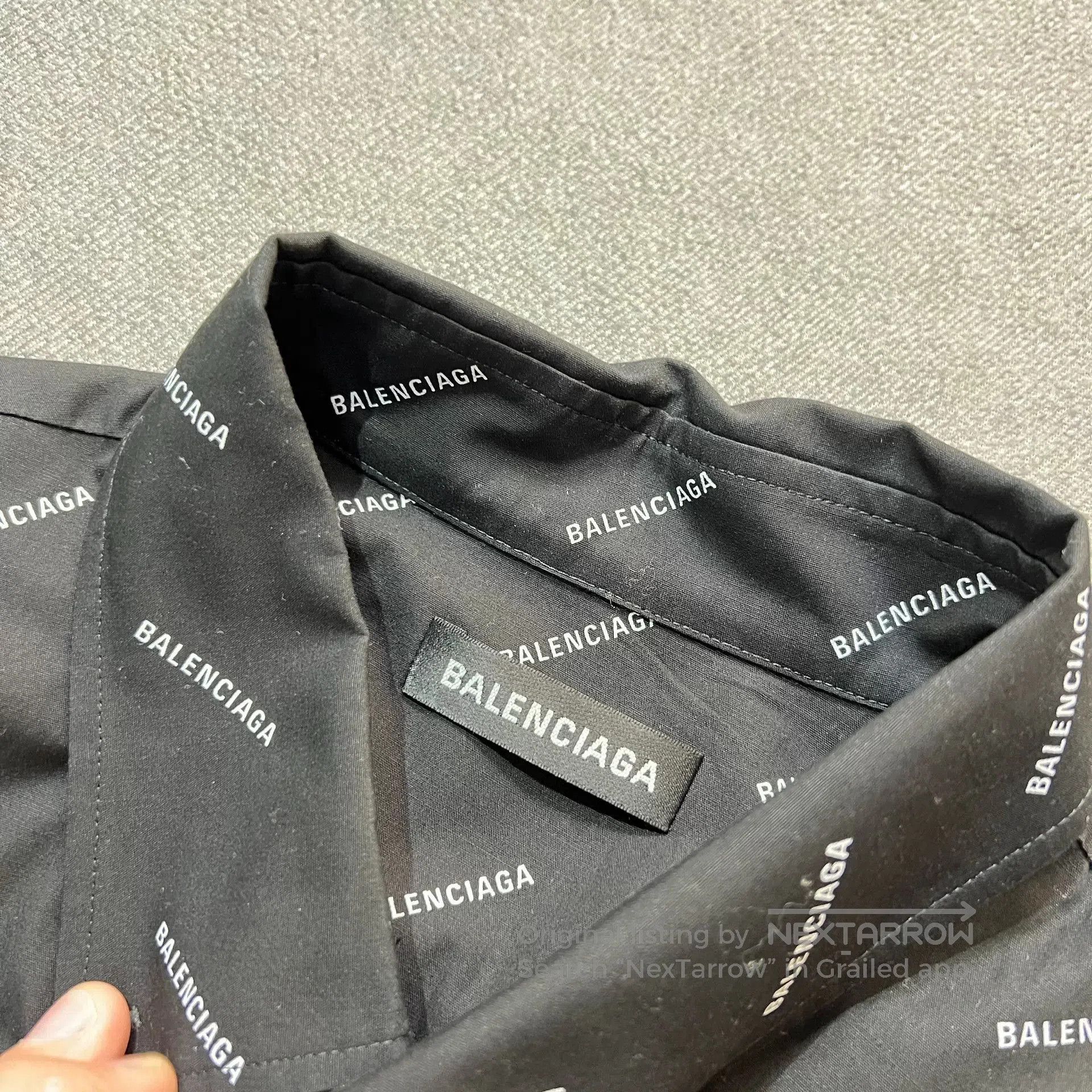 Balenciaga Balenciaga Black Logo Print Shirt. Size S / US 4 / IT 40 - 4 Thumbnail