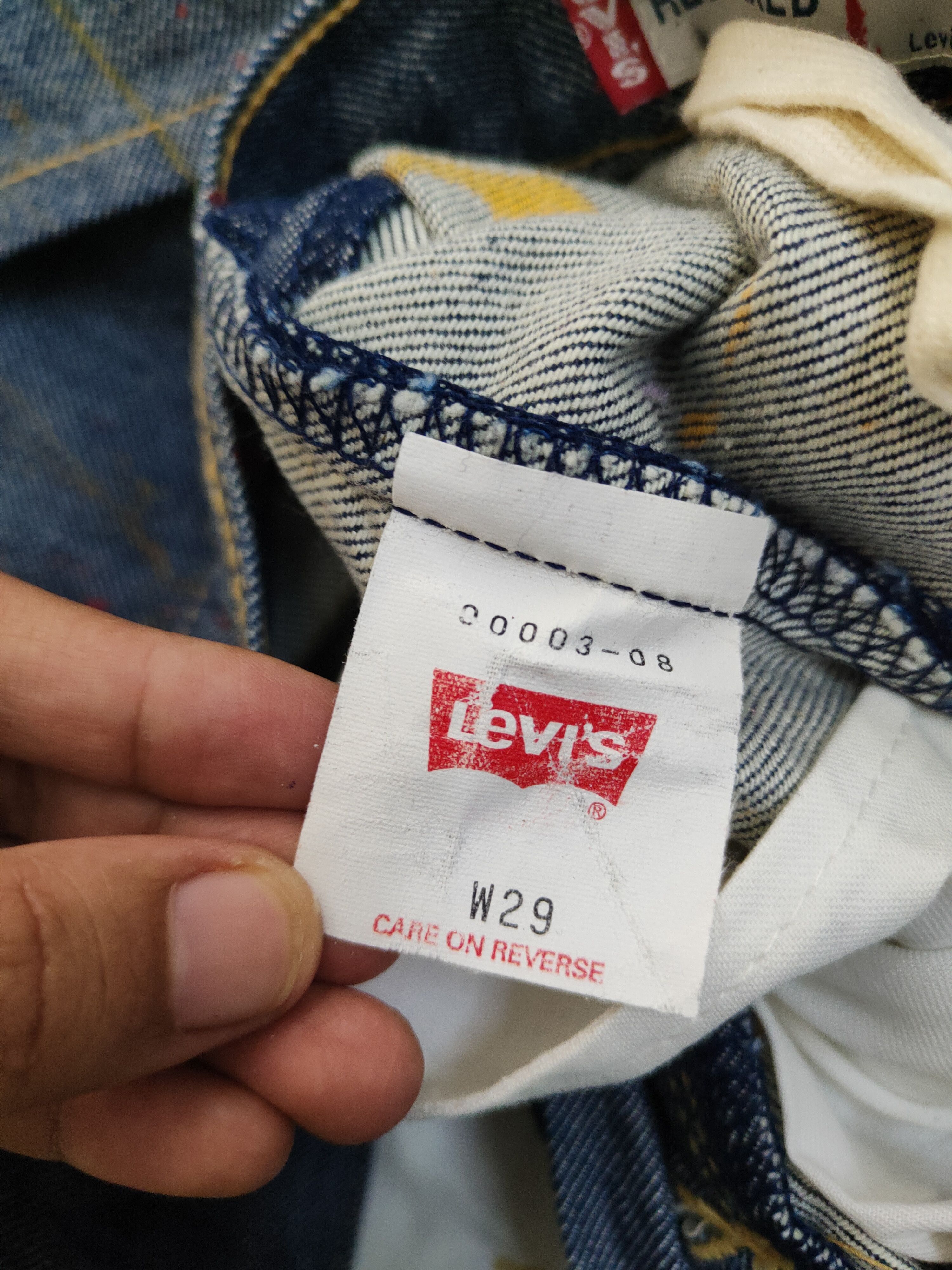 Levi's Levi's Engineered painted Comisen Ripped denim Jeans #W2092 Size US 30 / EU 46 - 17 Thumbnail