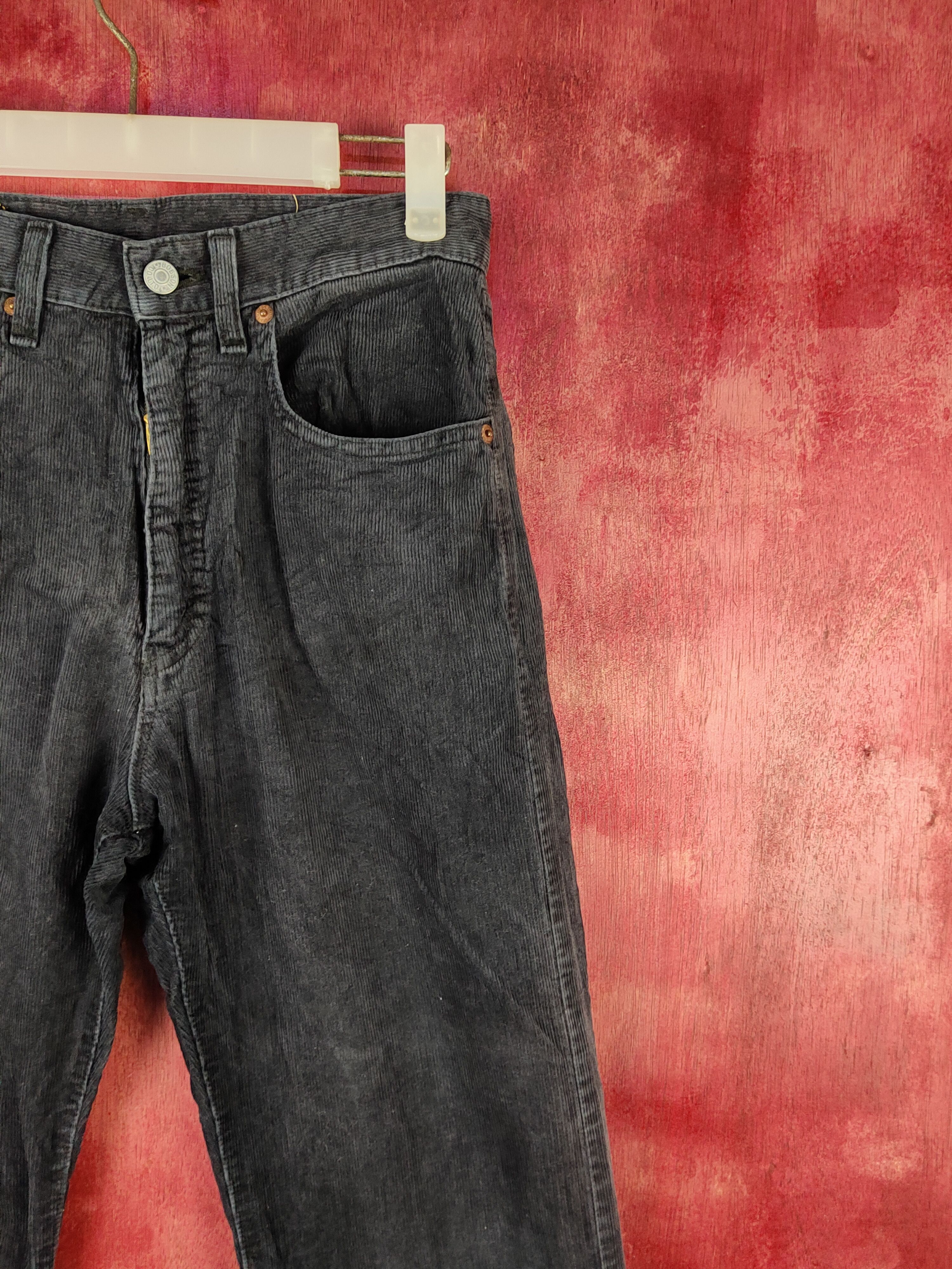 Vintage Bobson Dark Blue faded vintage cargo Corduroy Pants #S1560 Size US 28 / EU 44 - 5 Thumbnail