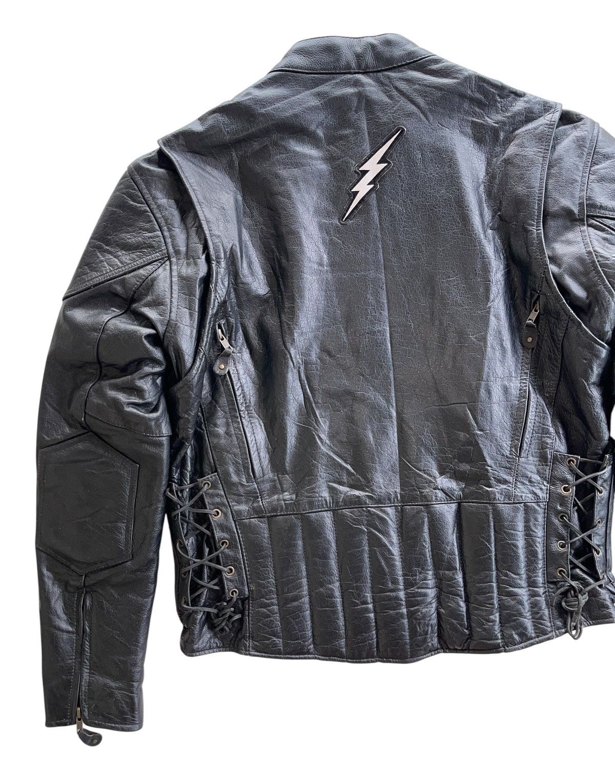Leather Vintage Black Leather Rider Racing Jacket Size US XL / EU 56 / 4 - 8 Thumbnail