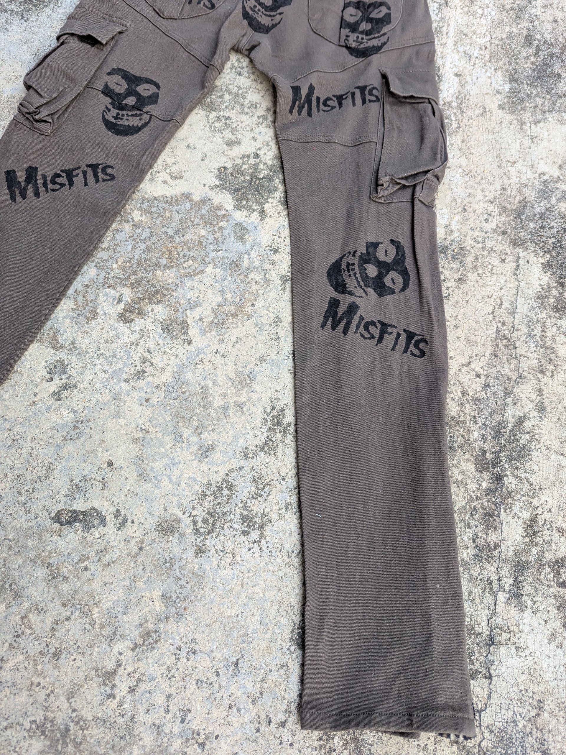 14th Addiction × Misfits 🇯🇵 Vintage 90s Bondage Pants Misfits Custom Black Baccara Size 32" / US 10 / IT 46 - 12 Thumbnail