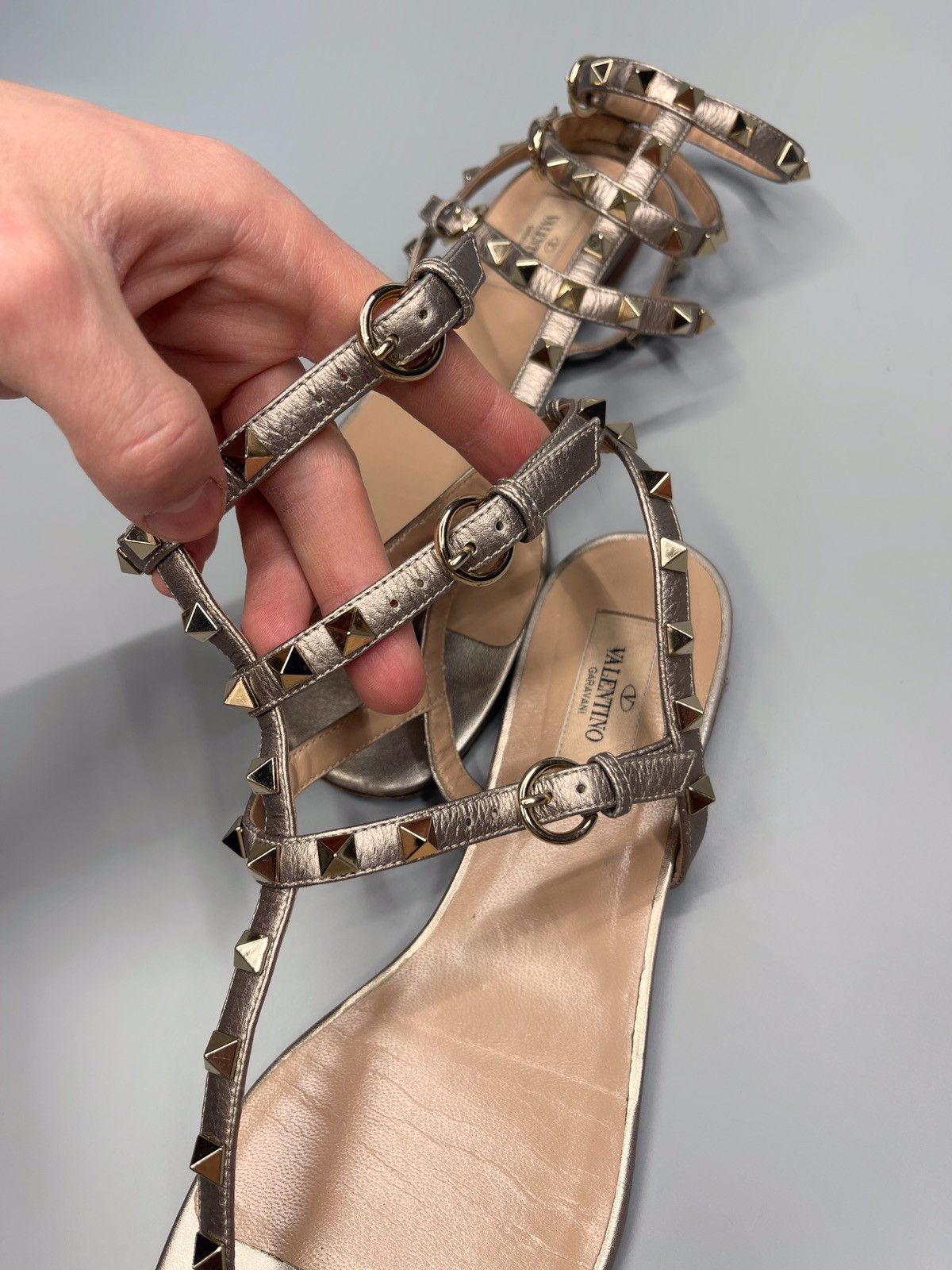 Valentino Valentino Garavani Rockstud Rubber Sandal Made in Italy Size US 10.5 / IT 40.5 - 5 Thumbnail