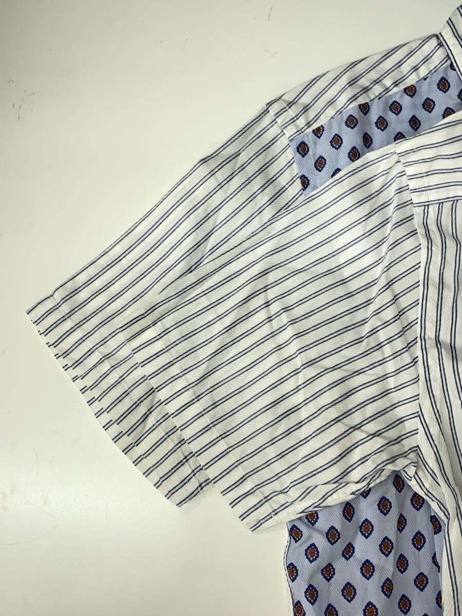 Comme des Garcons Homme SS09 Reconstructed Striped Short Sleeve Button Shirt Size US XS / EU 42 / 0 - 3 Thumbnail