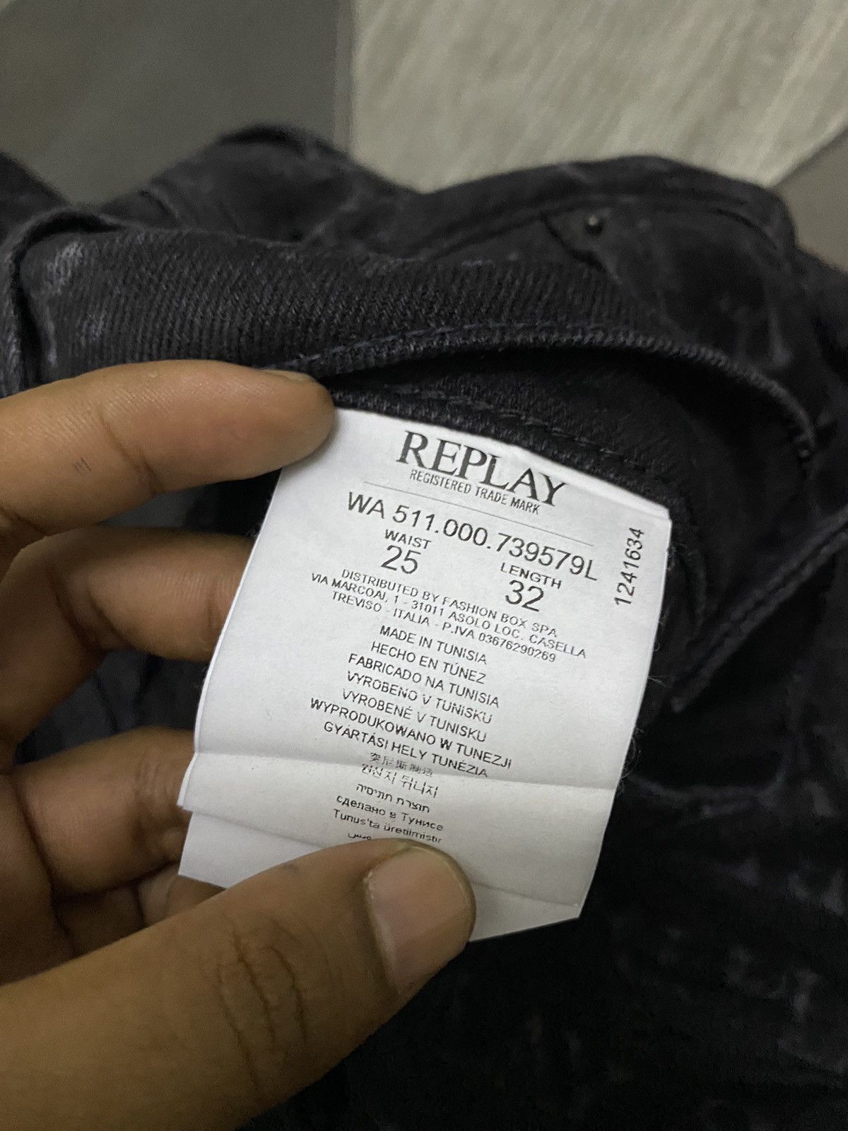 Replay Replay jeans overprint Rare unisex Size 29" - 7 Thumbnail
