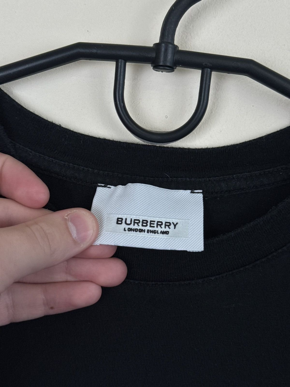 Burberry Burberry Ellison TB T shirt Man Black L Burberry type Cotton Size US L / EU 52-54 / 3 - 9 Thumbnail