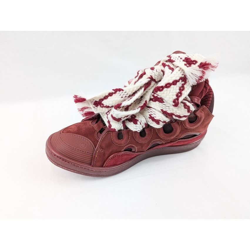 Lanvin o1rshd1 Curb Sneakers in Burgandy Size US 11 / EU 44 - 9 Thumbnail