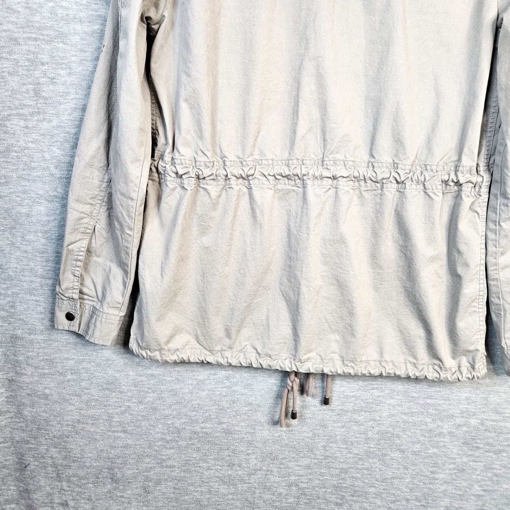 Vintage Life in progress Jacket Women's Solid Cotton Grey Unlined Size M Size M / US 6-8 / IT 42-44 - 4 Thumbnail