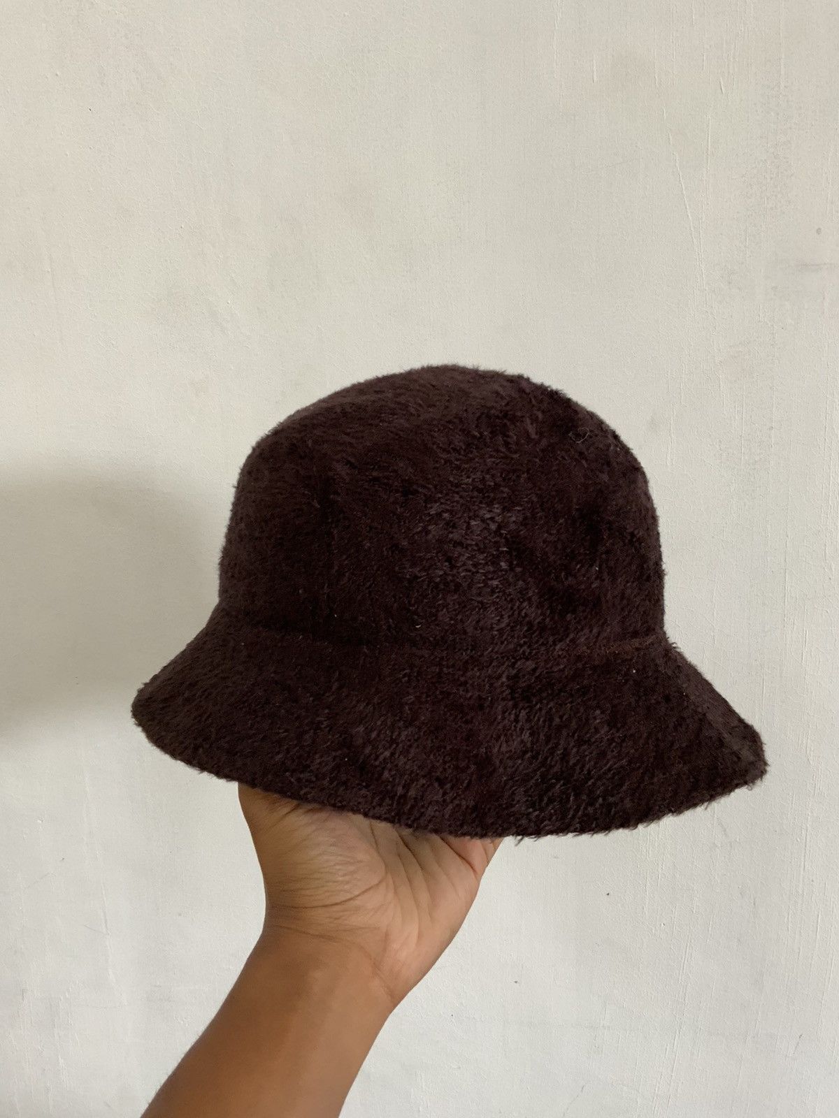 Japanese Brand Mohair Fur Brown Outdoor Bucket Hat Cap Size ONE SIZE - 5 Thumbnail