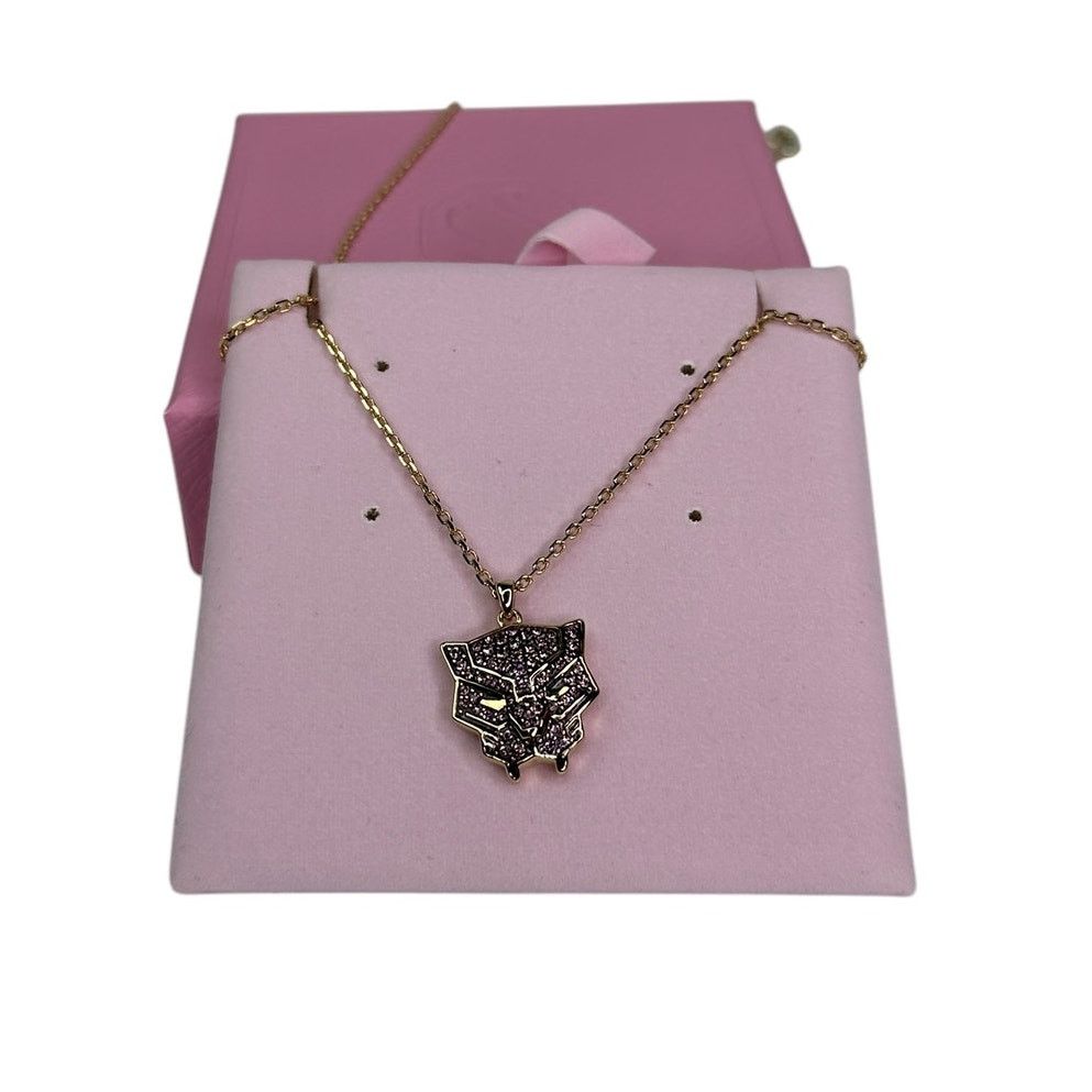 Swarovski Swarovski Marvel Black Panther Gold Tone Unisex Necklace Size ONE SIZE - 7 Thumbnail