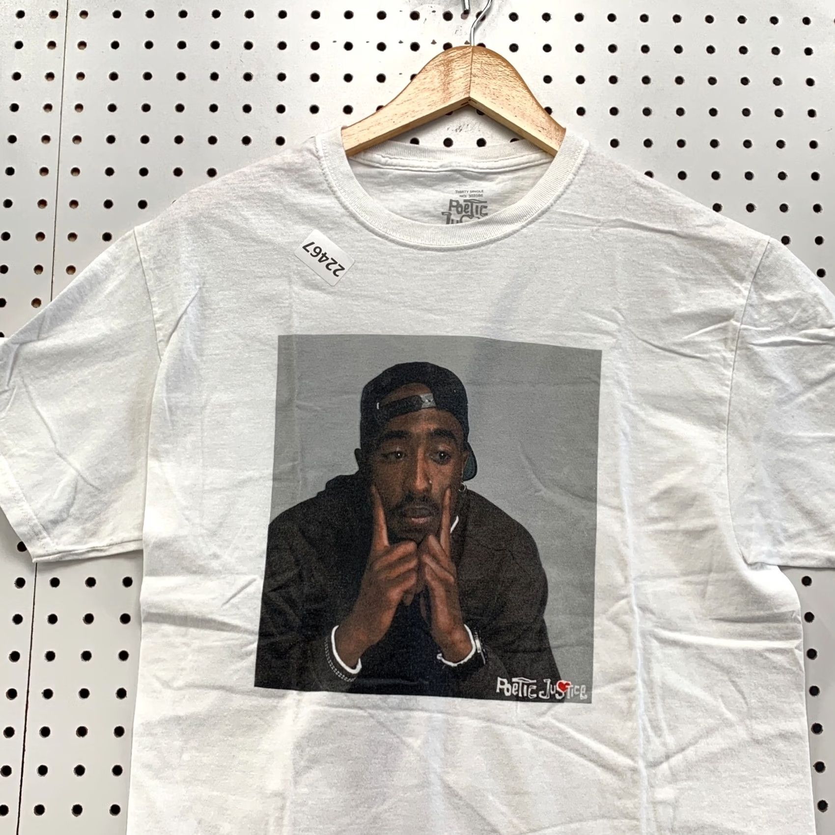Vintage TUPAC 2Pac Shirt White Poetic Justice Portrait Adult Medium Hip Hop RAP T Size US M / EU 48-50 / 2 - 7 Thumbnail
