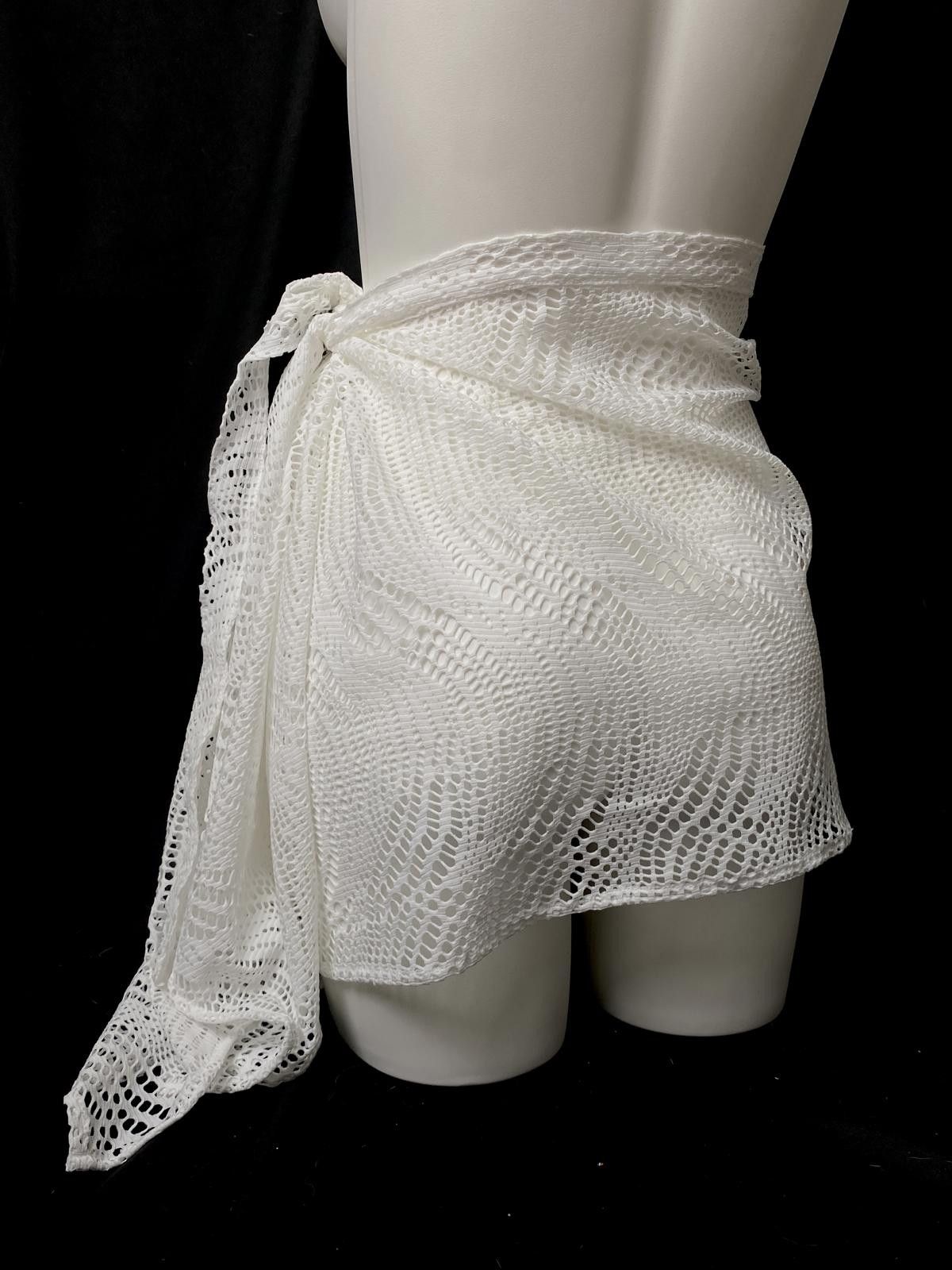 Japanese Brand Y2K White Lace Wrap Up Skirt Size ONE SIZE - 8 Thumbnail
