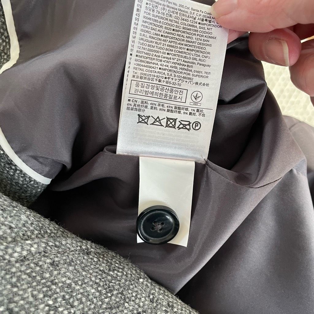 Banana Republic Banana Republic Wool H*cking Jacket Grey Tweed Blazer $170 12 Size XL / US 12-14 / IT 48-50 - 12 Thumbnail