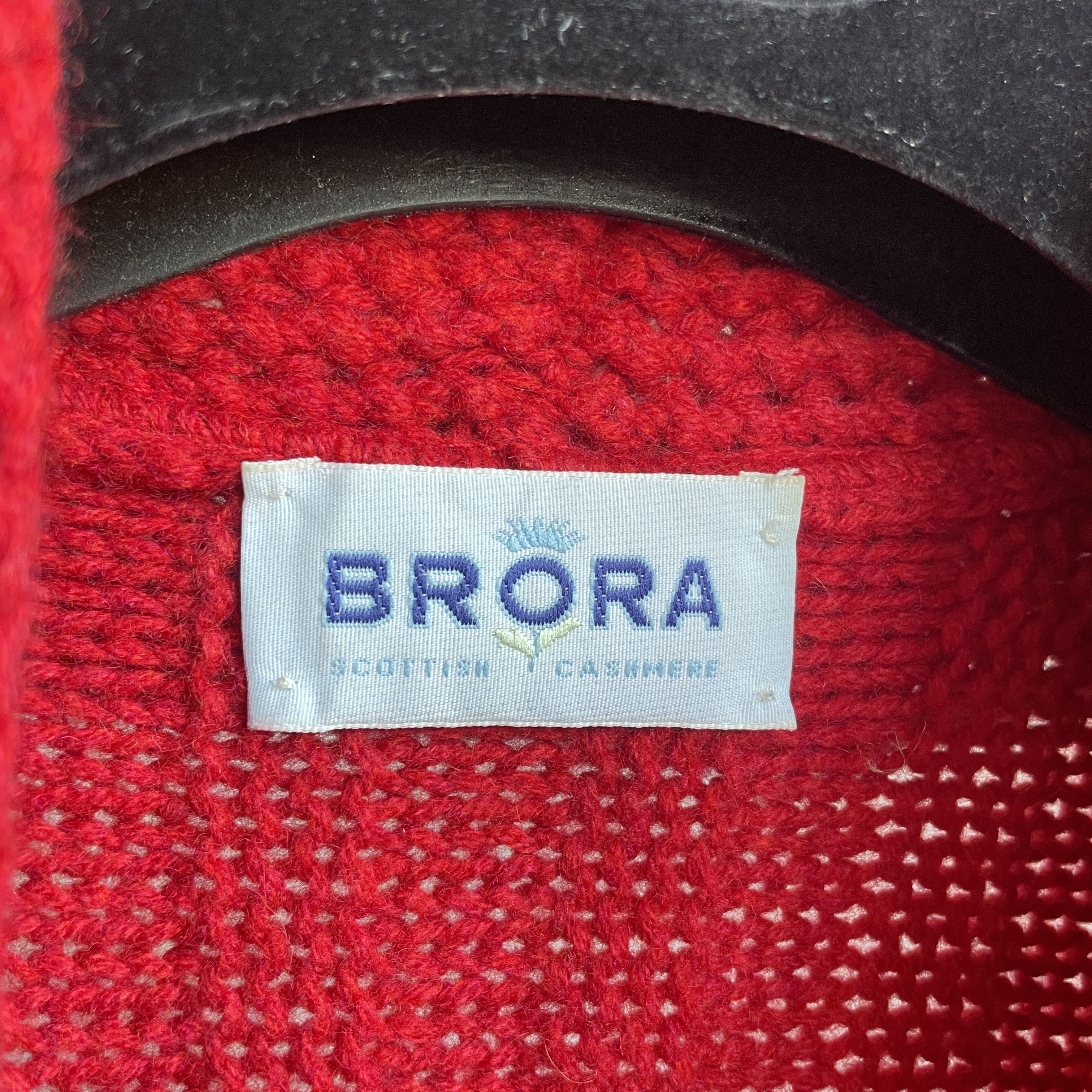 Designer Brora Cashmere Drape Rounded Hem Open Front Cardigan Size M / US 6-8 / IT 42-44 - 8 Thumbnail