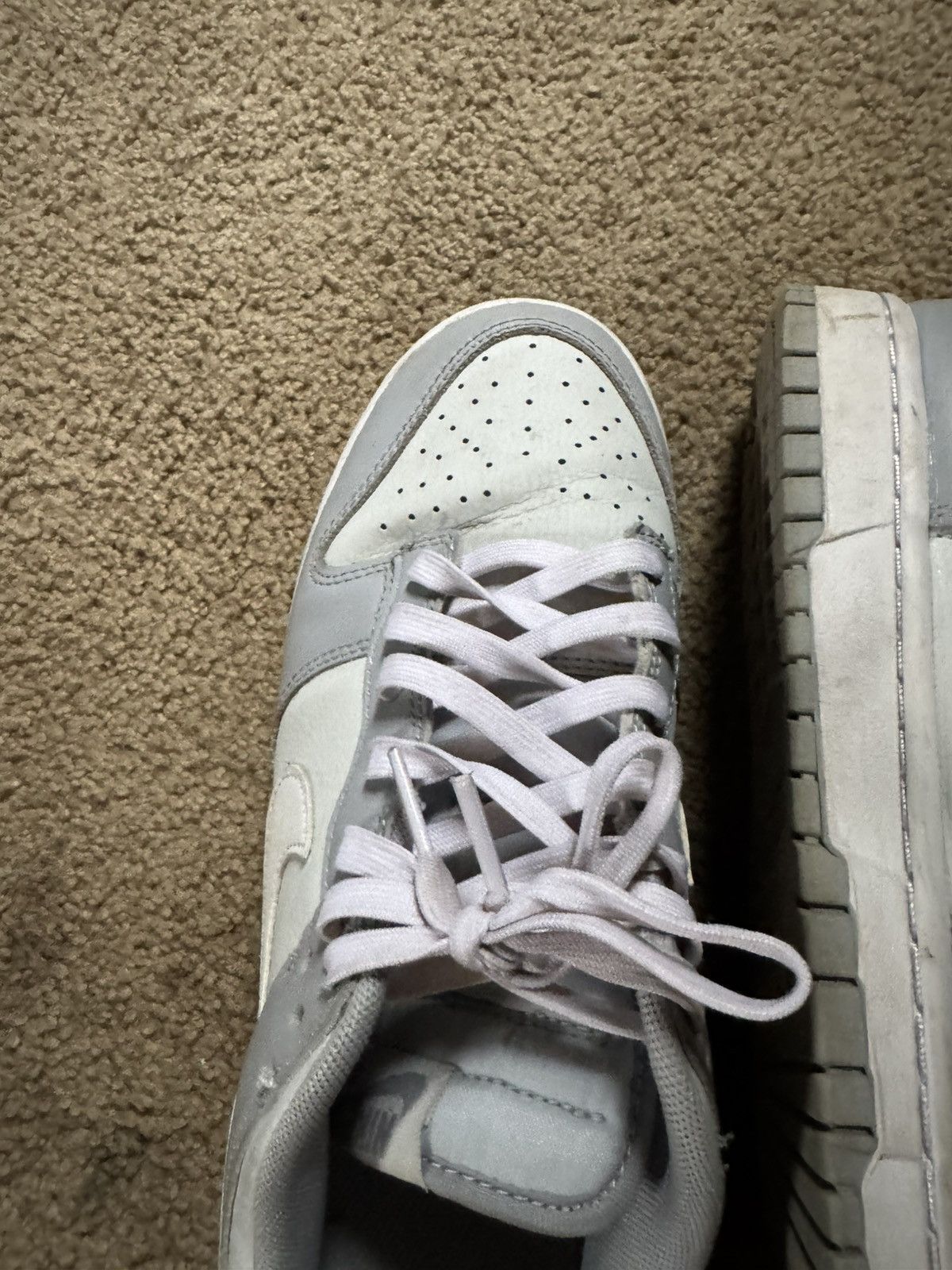 Nike Nike Dunk Low Grey Wolf Fog Size US 9.5 / EU 42-43 - 3 Thumbnail