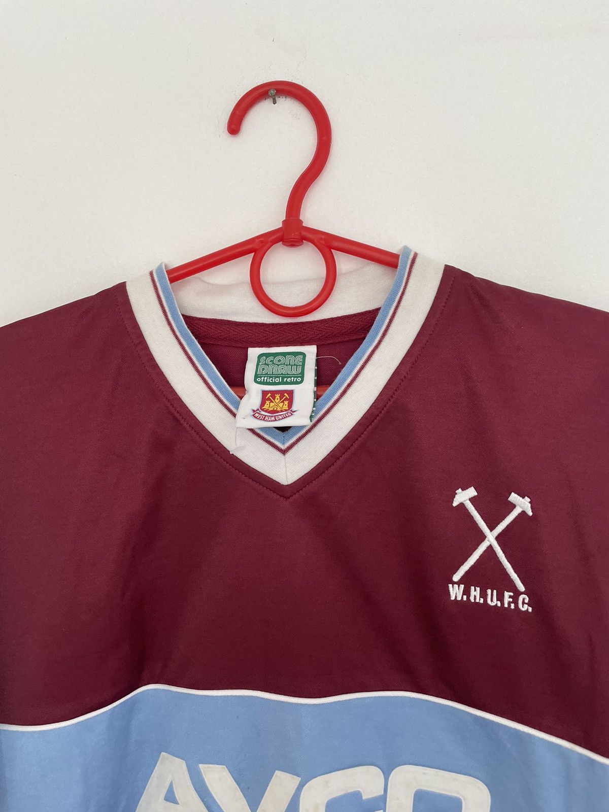 Vintage West Ham Vintage Score Draw jersey Size US S / EU 44-46 / 1 - 3 Thumbnail