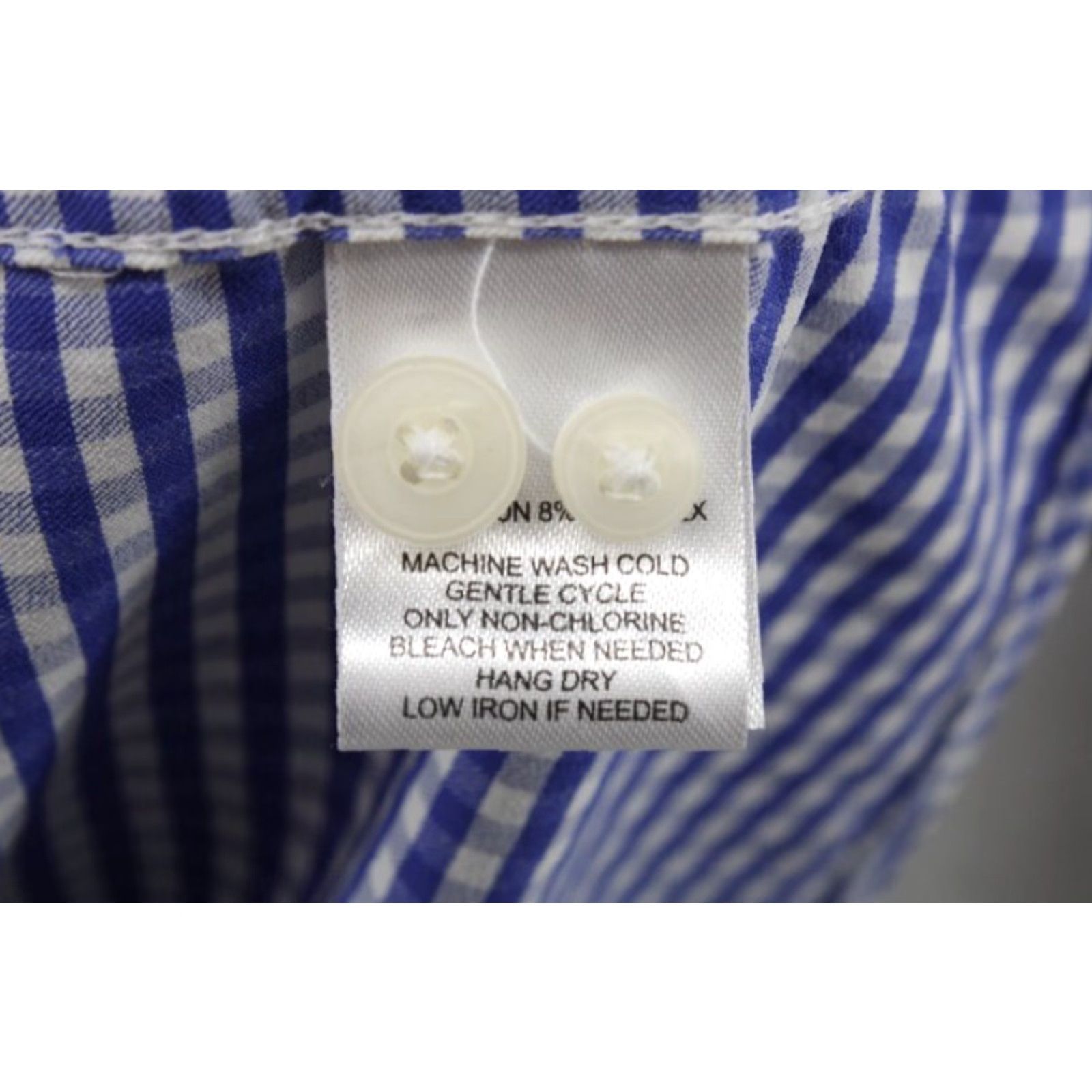 UNTUCKit UNTUCKit Button-Up Shirt Men’s XXL Blue White Gingham Check Nylon Spandex Preppy Casual Dressy Classic Comfort Size US XXL / EU 58 / 5 - 7 Thumbnail