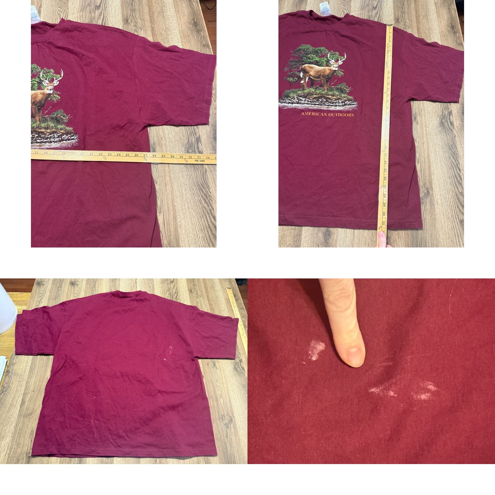 AAA VINTAGE Alstyle Apparel & Activewear Shirts 4XL Maroon American Outdoors Deer Shirt Men 4XL Red Modern Seasonal Women Men Boys Girls Size US XXL / EU 58 / 5 - 8 Thumbnail