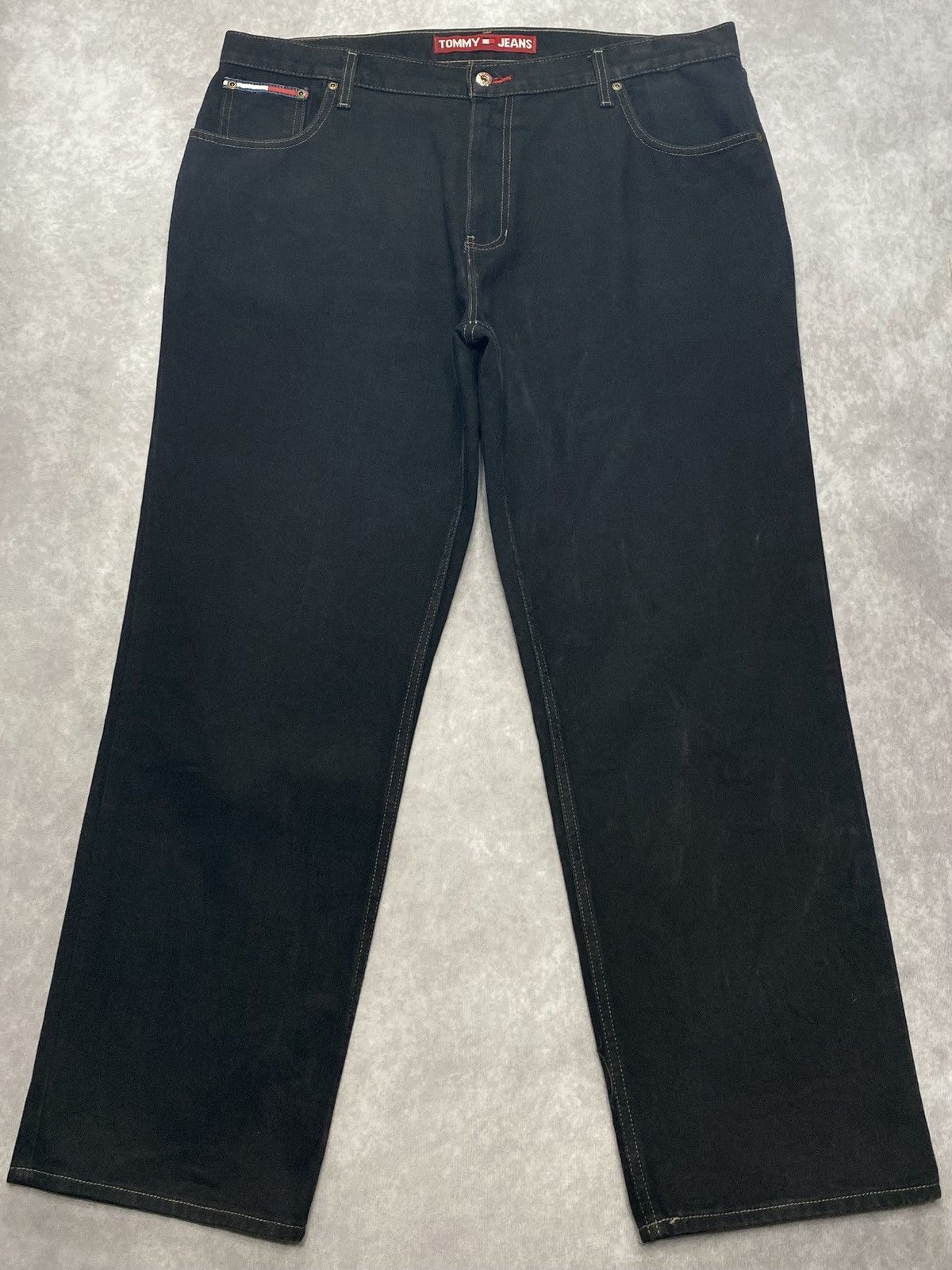 Tommy Jeans 90’s Vintage Tommy Jeans Relaxed Fit Black Denim Jeans 38/30 Size US 38 / EU 54 - 1 Thumbnail