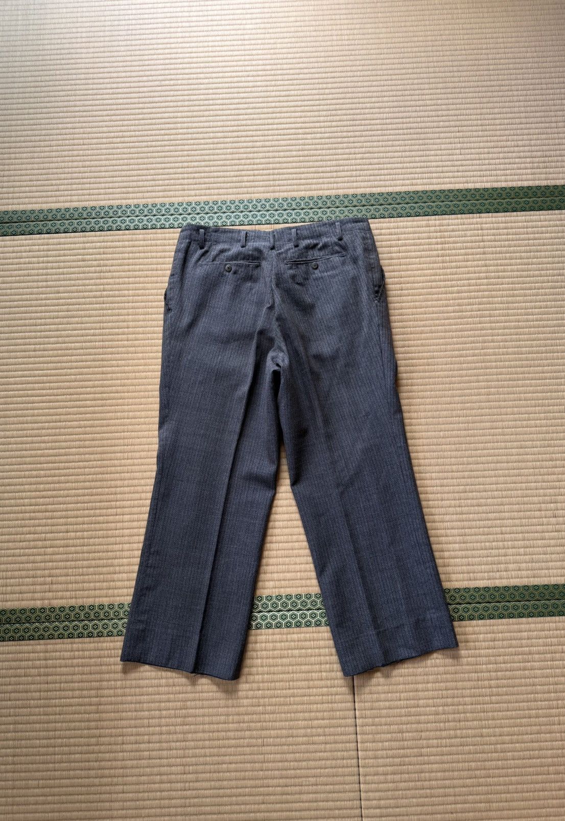 Other Spring&Summer Vintage ALL WOOL Slacks with Stripe Lining Size US 33 - 5 Thumbnail