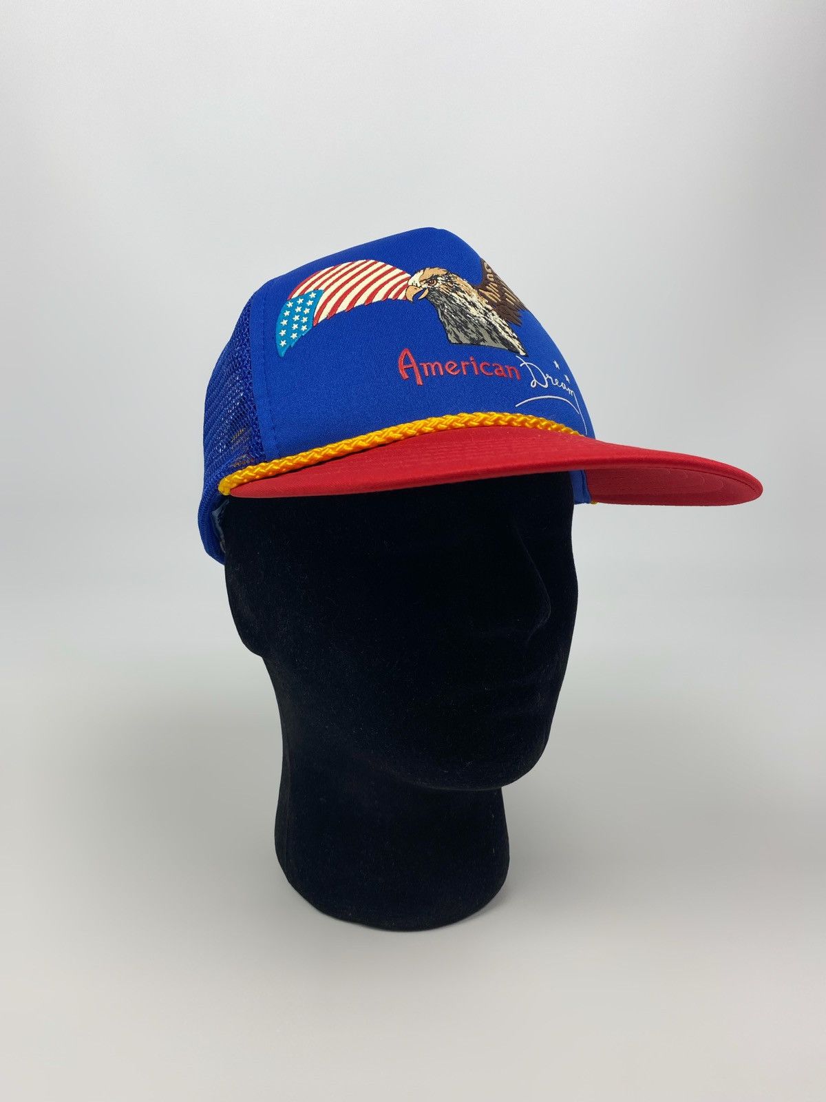 Vintage 1990’s Vintage American Dream Graphic Foam Trucker Hat Size ONE SIZE - 6 Thumbnail