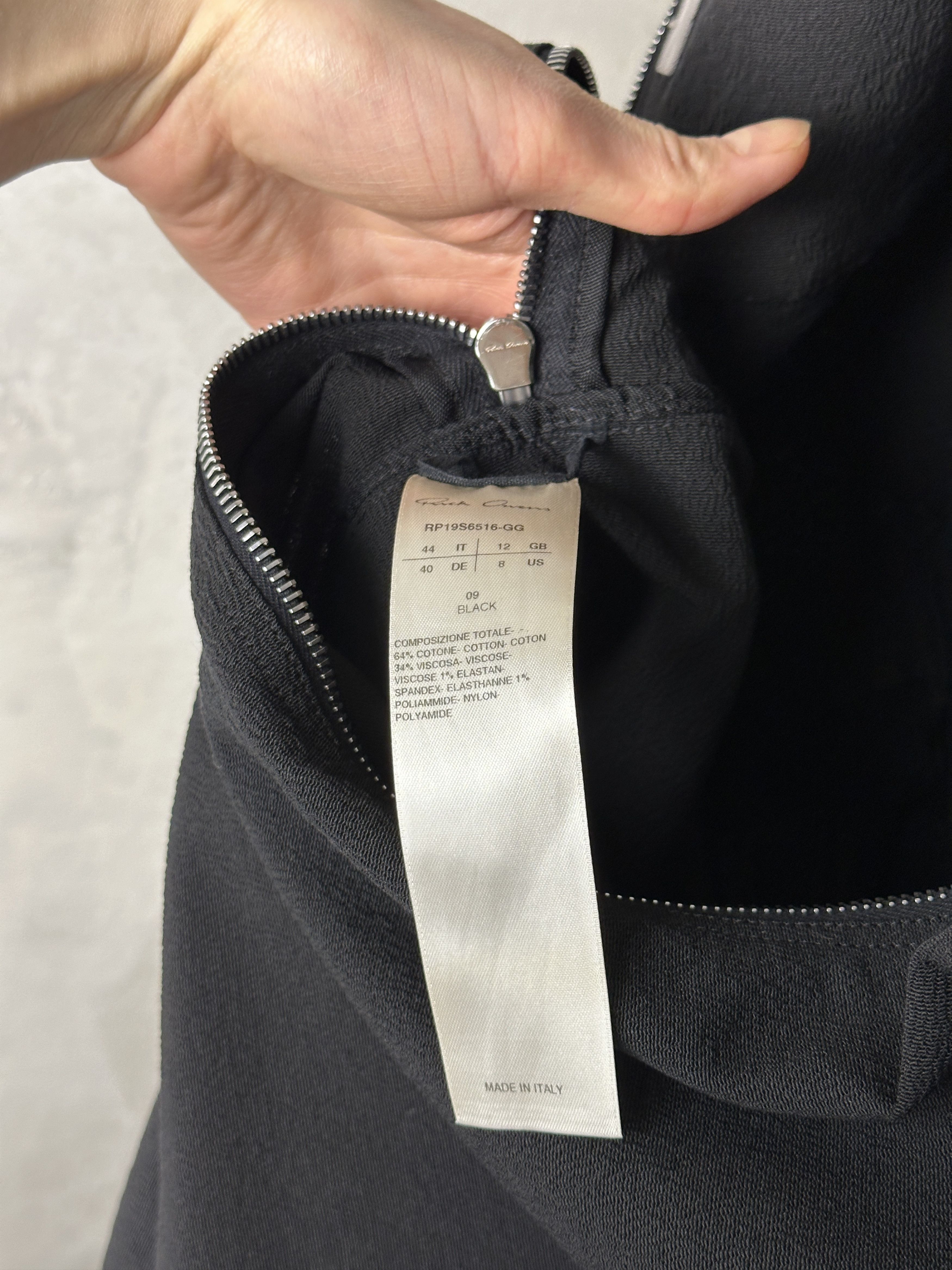 Rick Owens Rick Owens Babel SS19 Black Grosgrain Bustier Gown Size S / US 4 / IT 40 - 12 Thumbnail