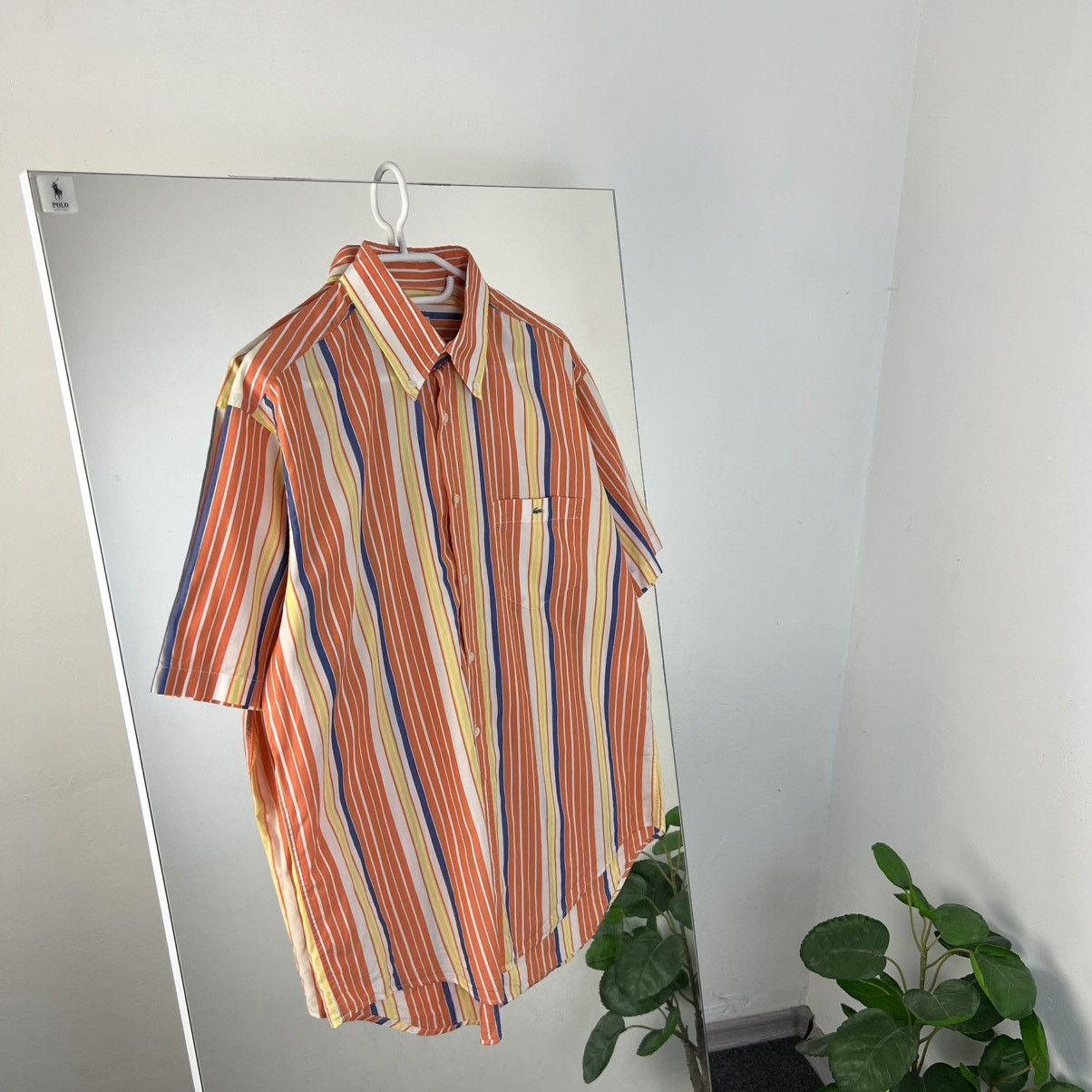 Lacoste Vintage Y2K Lacoste Pocket Mini Logo Striped Button Up Shirt Size US XL / EU 56 / 4 - 1 Thumbnail