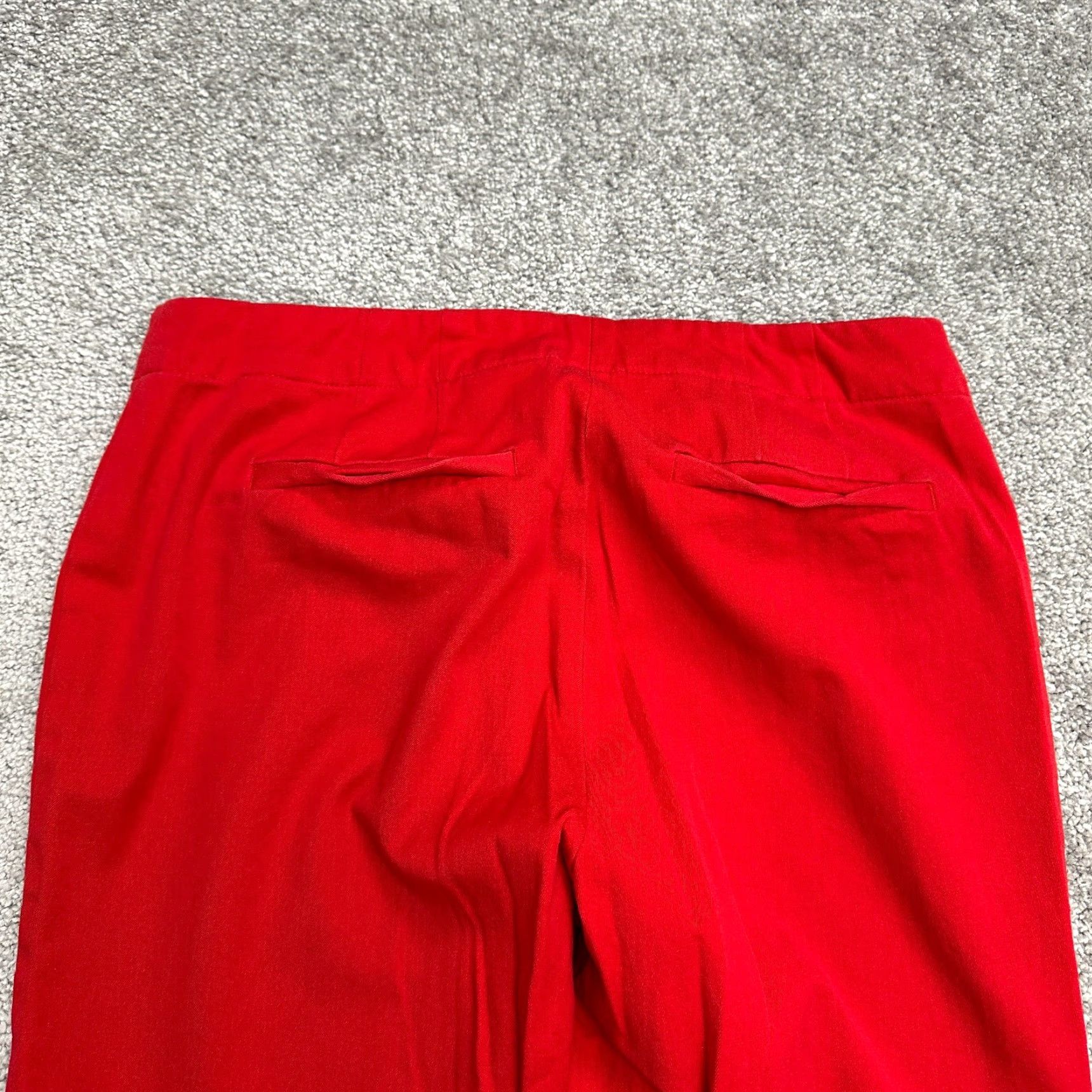J. Jill J. Jill Premium Bistretch Straight Leg Pants Womens 6 Red Mid Rise Workwear 31x26 Size 28" / US 6 / IT 42 - 3 Thumbnail