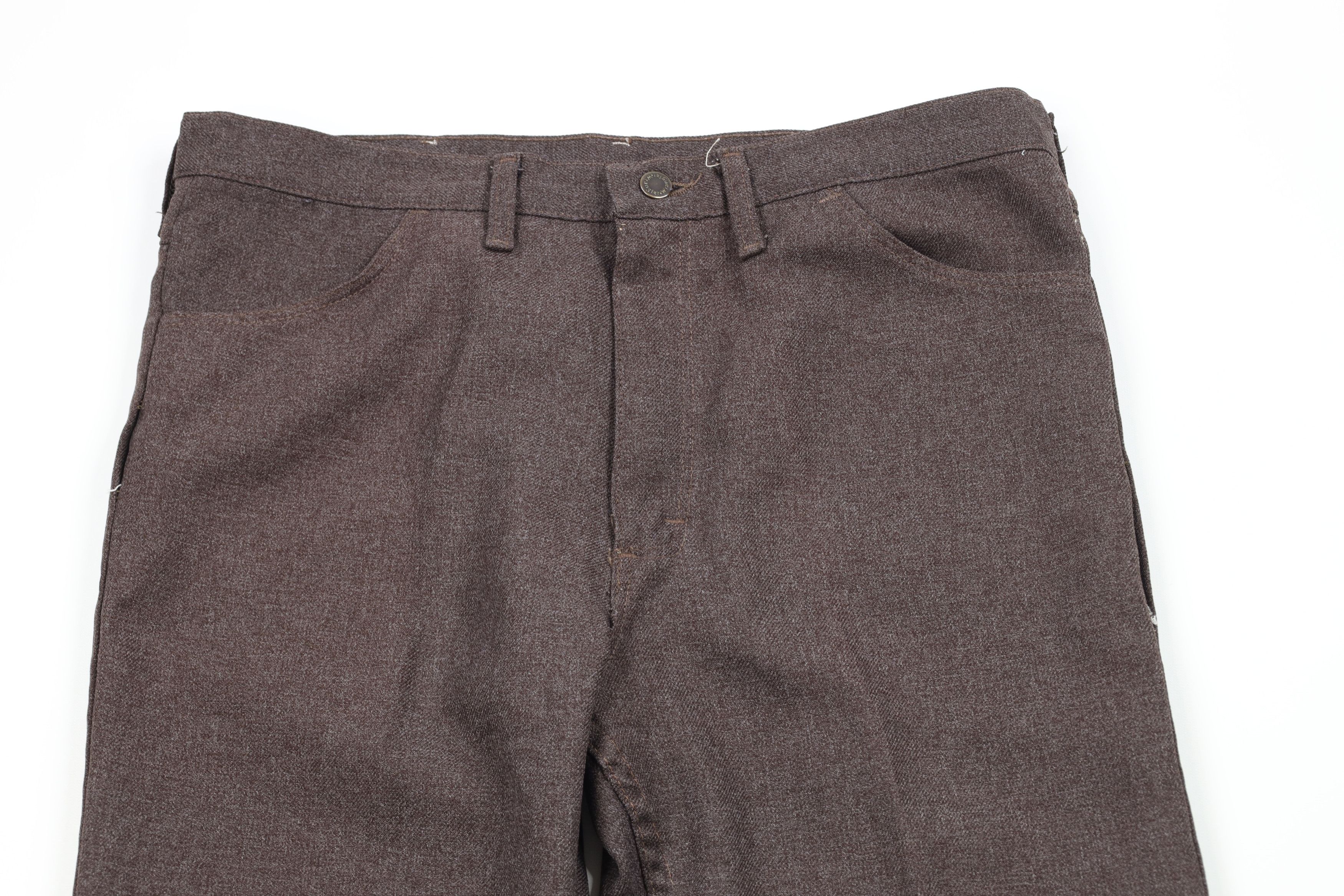 Vintage × Wrangler Vintage 90s Wrangler Wide Leg Pants Heather Brown USA Size US 36 / EU 52 - 2 Thumbnail