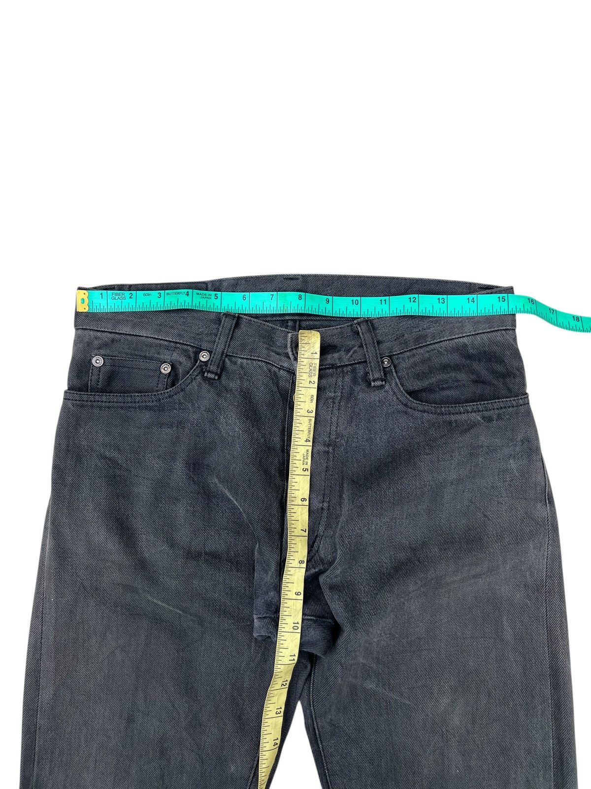 Vintage Celt&Cobra Japan Faded Mud Black Denim Selvedge Jeans Size US 29 - 4 Thumbnail