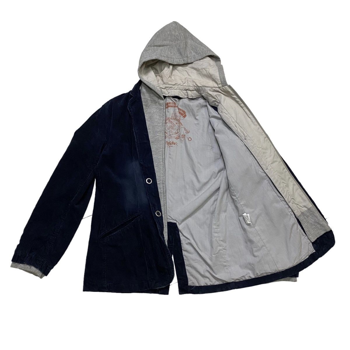 Mossimo MOSSIMO DOUBLE LAYER CORDUROY COAT HOODIE JACKET Size US M / EU 48-50 / 2 - 6 Thumbnail