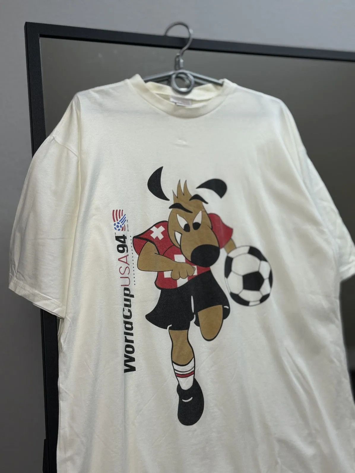 Vintage Rare WorldCup USA 1994 white t-shirt Band Jersey Size US XL / EU 56 / 4 - 7 Thumbnail