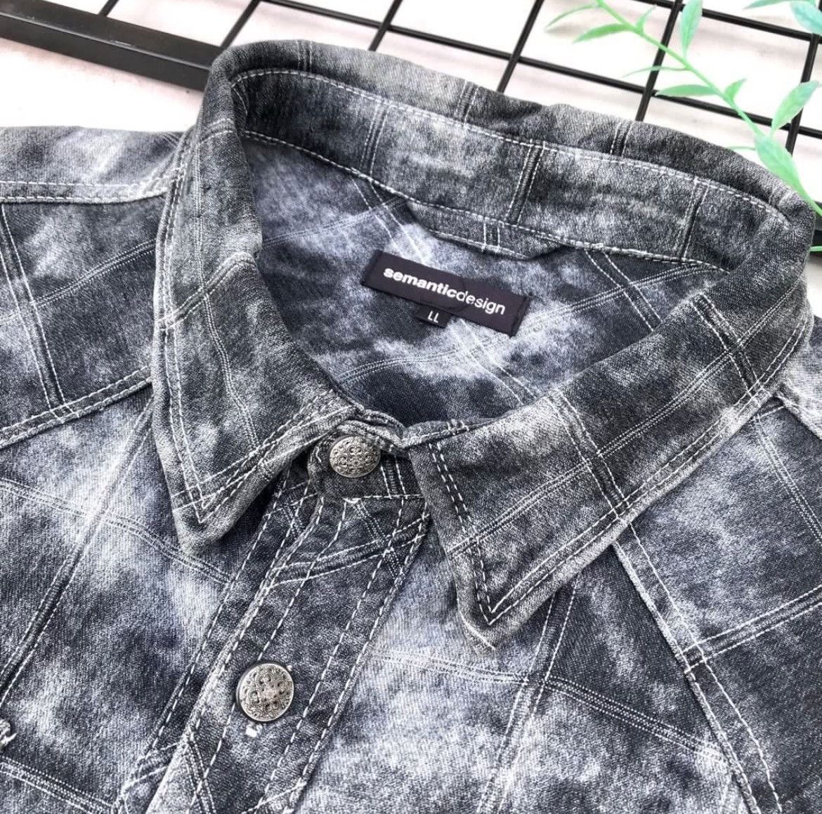 Japanese Brand × semanticdesign Semantic Design Denim Shirt Size US L / EU 52-54 / 3 - 3 Thumbnail