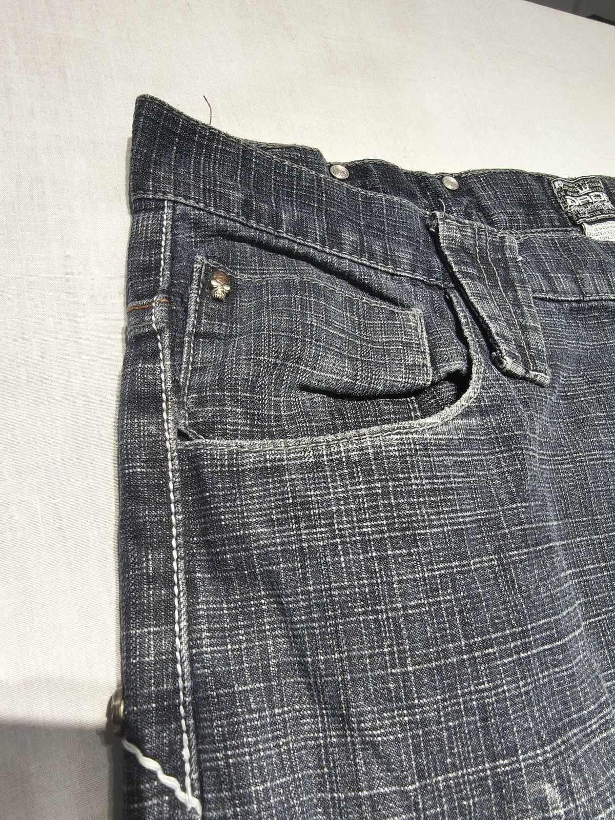 Southpole BLACK BAGGY GRUNGE DADA Y2K HIP HOP JEANS 🤩(023) Size US 36 / EU 52 - 7 Thumbnail