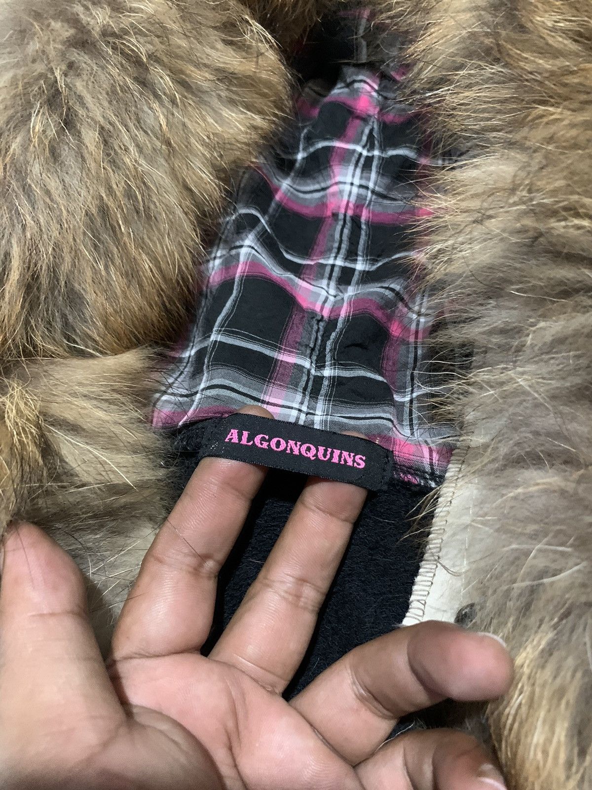 If Six Was Nine 2000s Algonquins poem cross skull rock punk fur hoodie Size US L / EU 52-54 / 3 - 12 Thumbnail