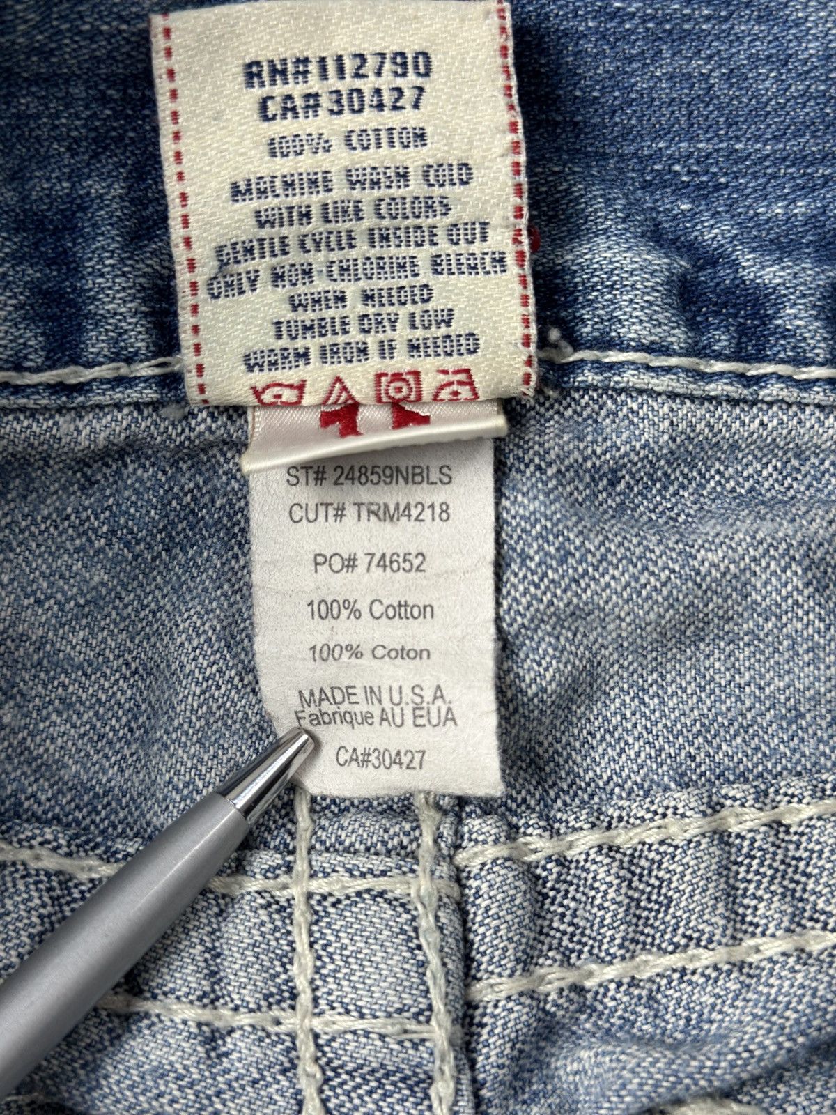True Religion Vintage Y2k True Religion Baggy Jeans Distressed Size US 30 / EU 46 - 12 Thumbnail