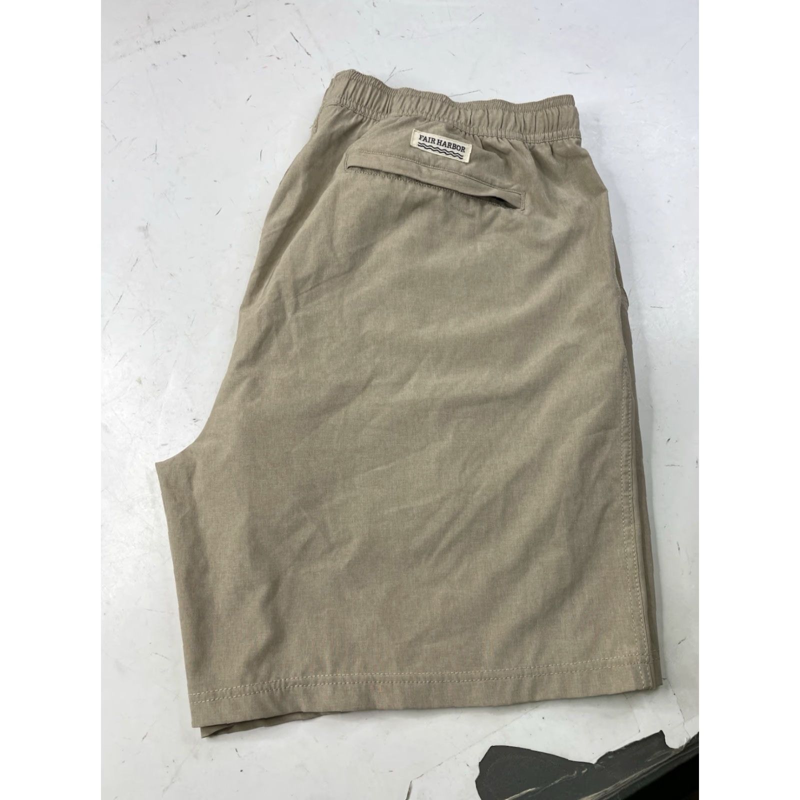 Vintage Fair Harbor The One Shorts Mens 3XL Beige Unlined Casual Trunks Drawstrings Size US 39 - 6 Thumbnail