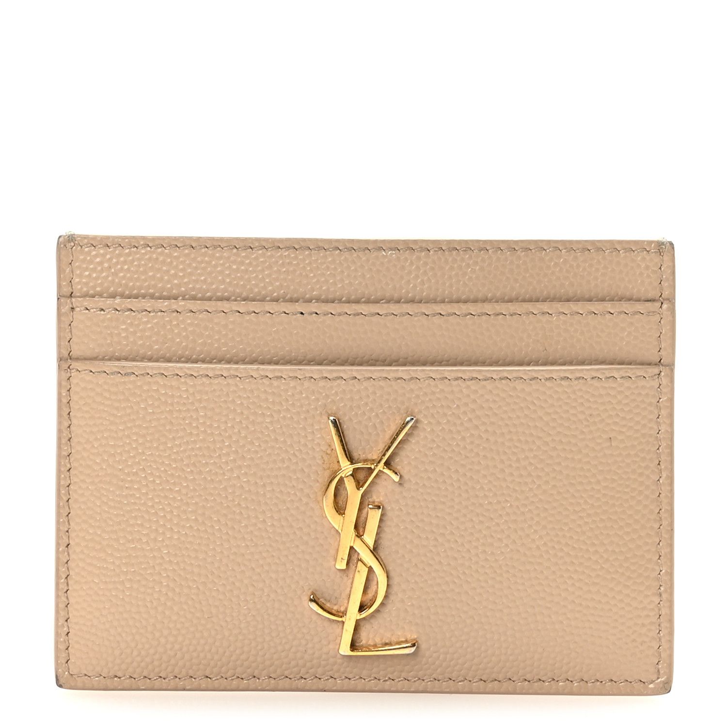 Saint Laurent Paris o1tp1o1224 Size: OS/Gaby Card Case in Beige Size ONE SIZE - 1 Thumbnail