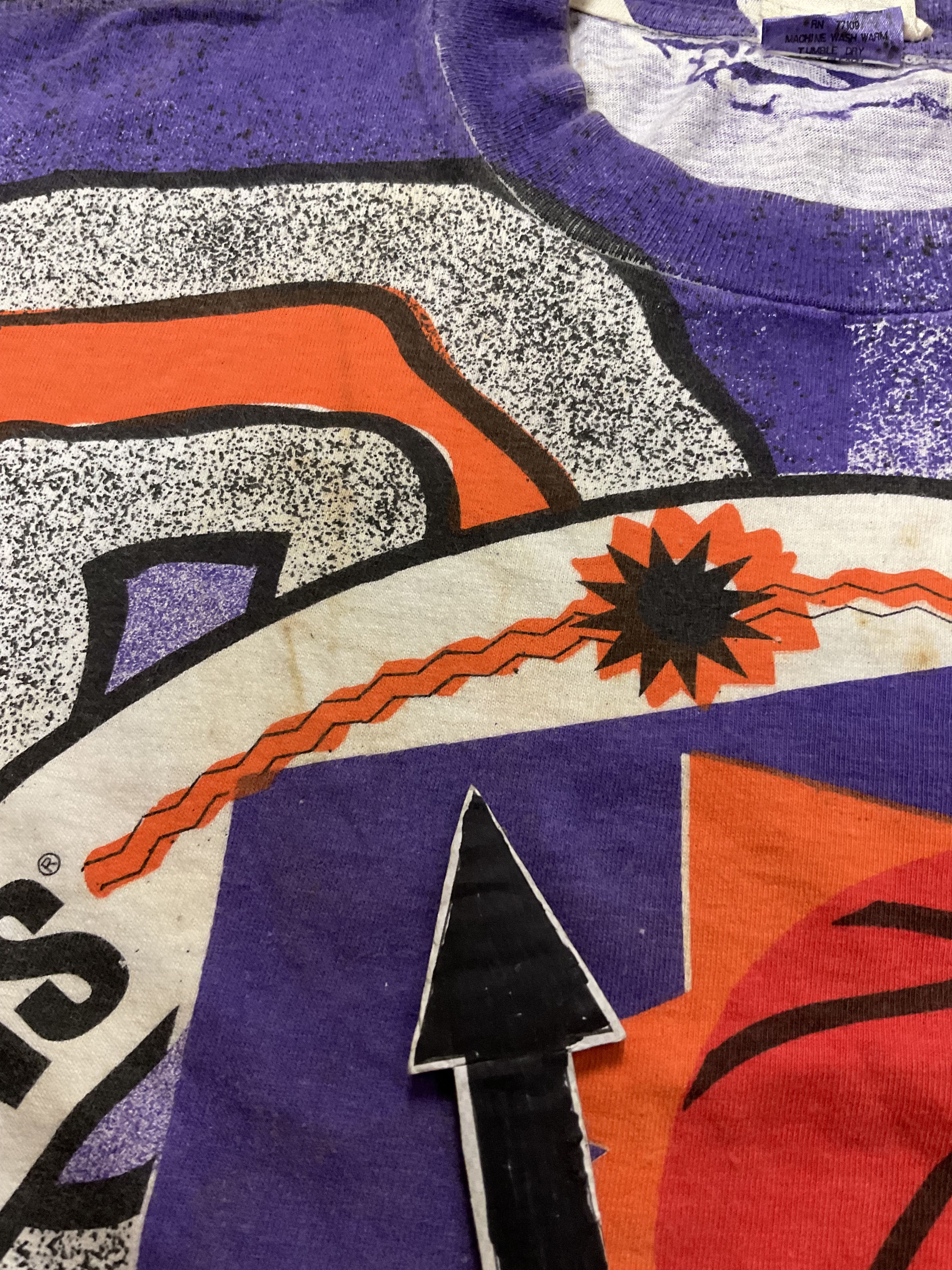 NBA Vintage 90s Phoenix Suns All Over Print T-Shirt Double Sided Size US L / EU 52-54 / 3 - 8 Thumbnail