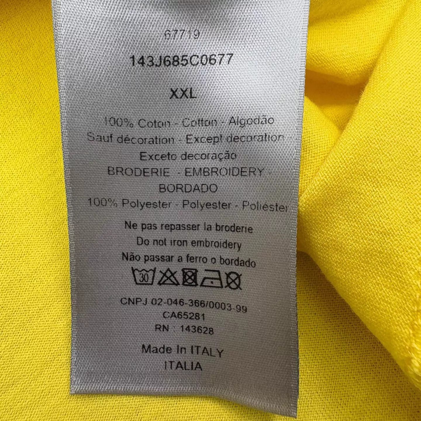 Dior Dior Embroidered Logo Short-Sleeve Tee XXL New Size XXL / US 16-18 / IT 52-54 - 4 Thumbnail