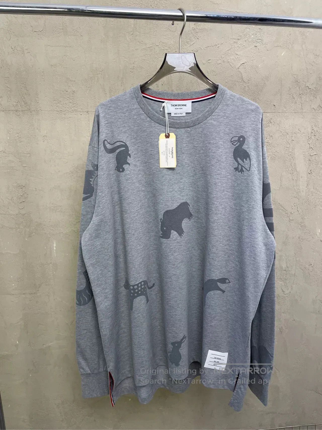 Thom Browne thom browne gray long sleeve t. Size US M / EU 48-50 / 2 - 1 Thumbnail