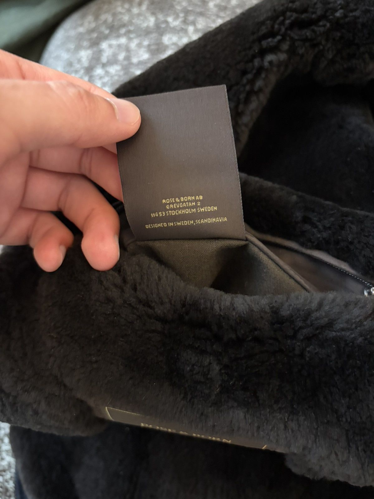 Other Rose & Born - Fur Lined Cashmere Blouson Navy Size US M / EU 48-50 / 2 - 7 Thumbnail